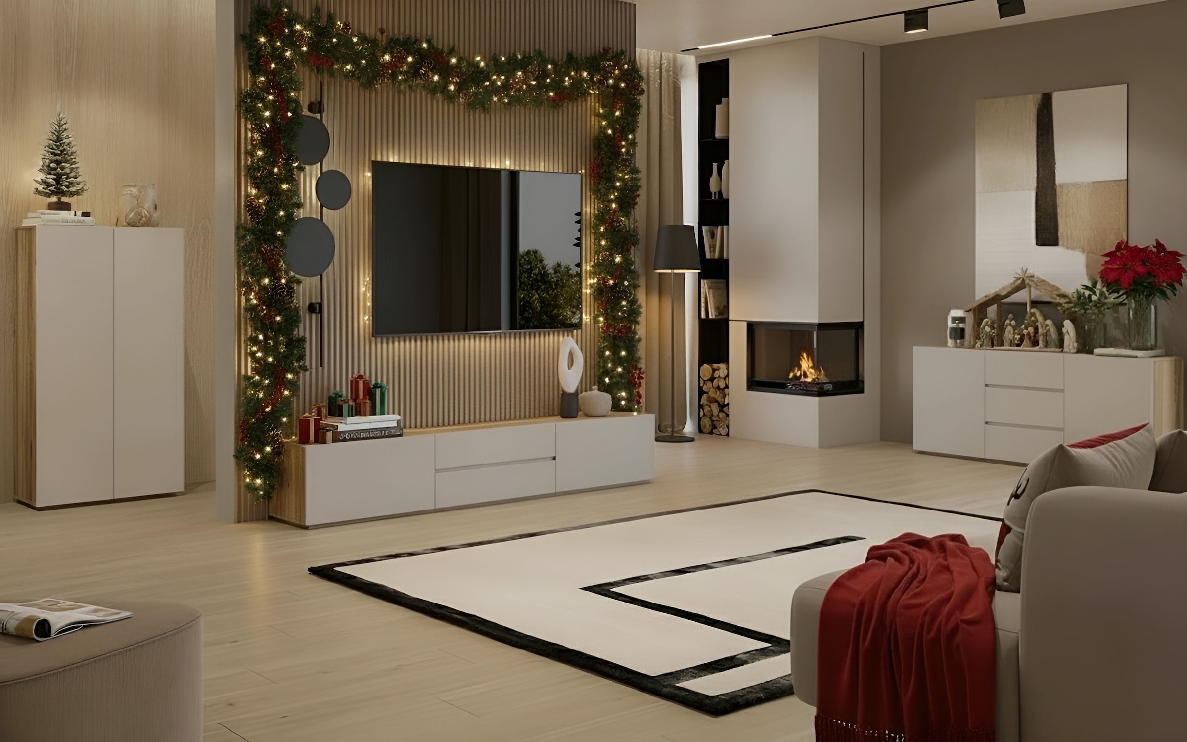 INOSIGN Sideboard »Criss, Breite 150 cm, moderne grifflose Kommode 2Türen/3SK« Schubladenkommode mit viel Stauraum, Einlegeböden verstellbar