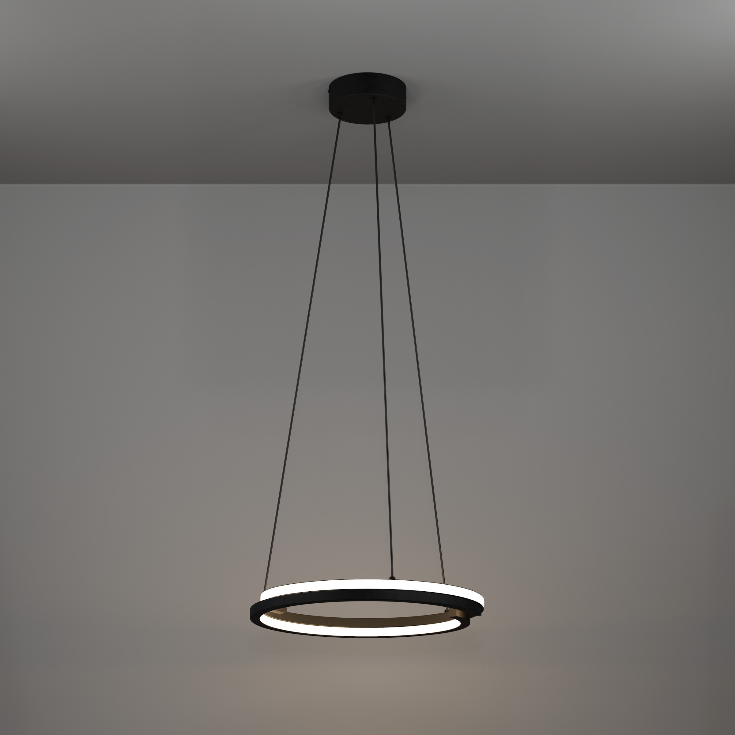 EGLO Hängeleuchte »MEZZOMONTE Pendellampe - Alu, Stahl - LED;LED - 1X20W;1X20W - IP20« LED-Modul 1 Stk. Kaltweiß | Neutralweiß | Warmweiß Hängelampe, Deckenlampe, Wohnzimmer, Esszimmer, H110 x Ø48 cm