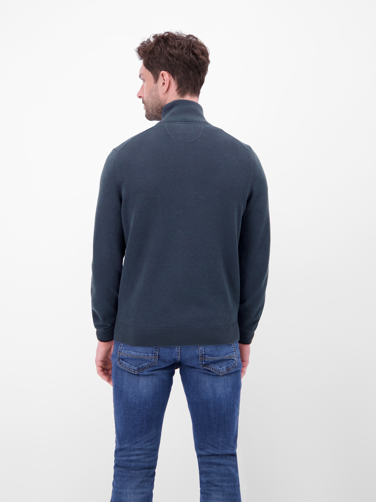 LERROS Strickjacke "Strickjacke mit Stehkragen in 2-Tone-Optik" günstig online kaufen