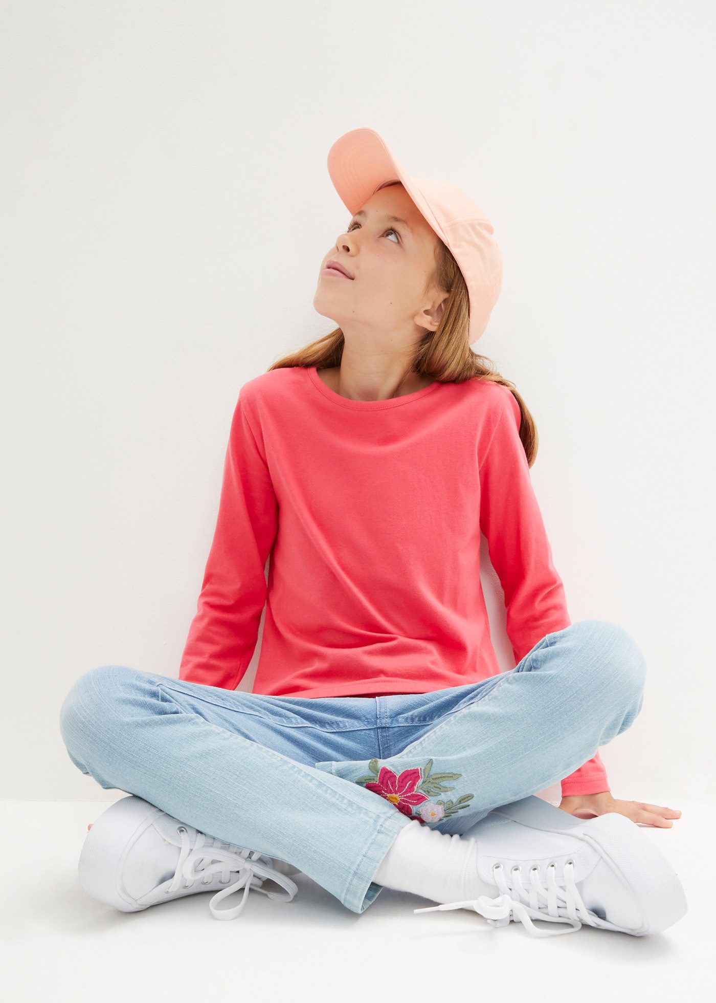 bonprix Langarmshirt »Langarmshirt aus reiner Baumwolle (3er Pack)« Packung, 3, 3 Stk. Langarmshirt aus reiner Baumwolle (3er Pack)