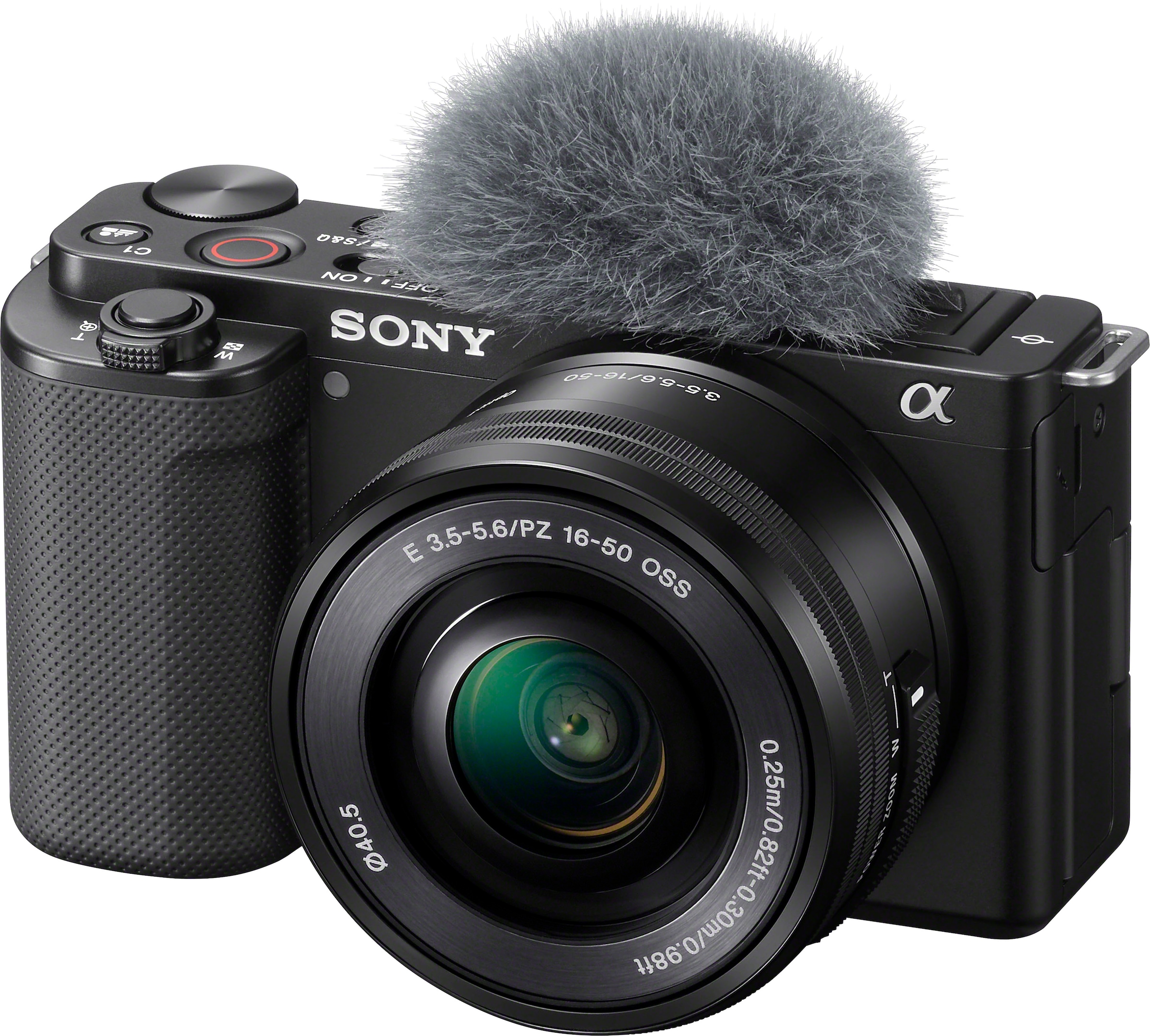 Sony Systemkamera »ZV-E10L«, (WiFi), Objektiv (SELP1650), OSS Display schwenkbarem PZ inkl. 5.6 | BAUR Vlog-Kamera mm 50 16 - E - SEL16-50 mit 24,2 Bluetooth-WLAN MP, F3.5