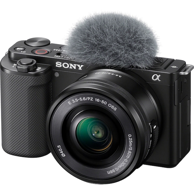 Sony Systemkamera »ZV-E10L«, E PZ 16 - 50 mm F3.5 - 5.6 OSS (SELP1650),  24,2 MP, Bluetooth-WLAN (WiFi), Vlog-Kamera mit schwenkbarem Display inkl.  SEL16-50 Objektiv | BAUR
