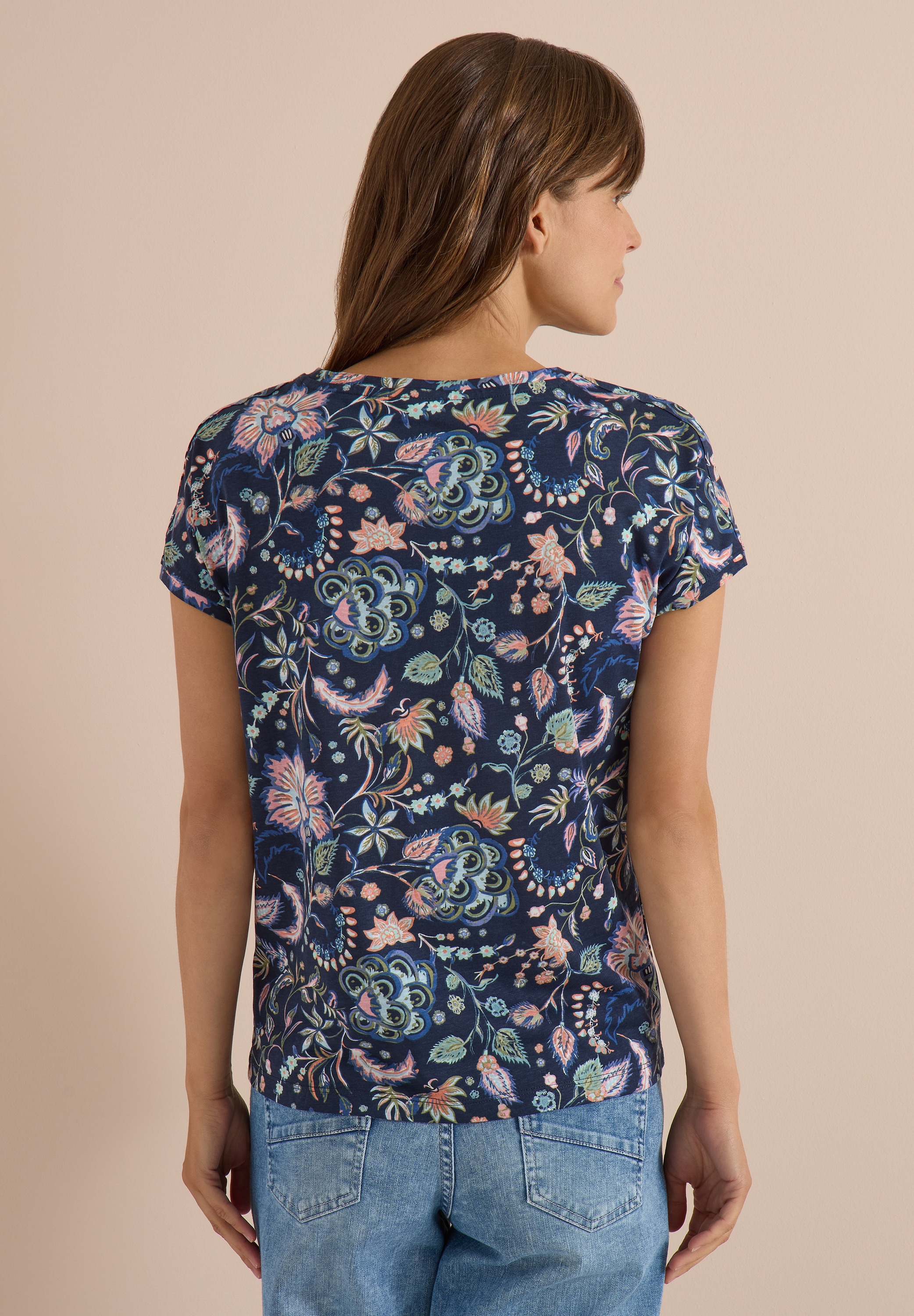 Cecil T-Shirt mit U-Boot-Ausschnitt