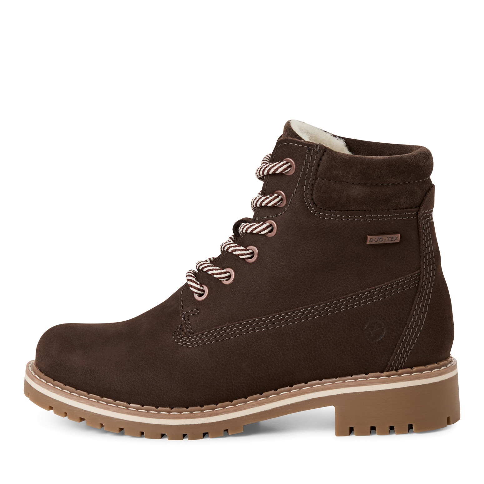 Tamaris Winterboots, Blockabsatz, Schnürstiefelette mit DUO-TEX Ausstattung
