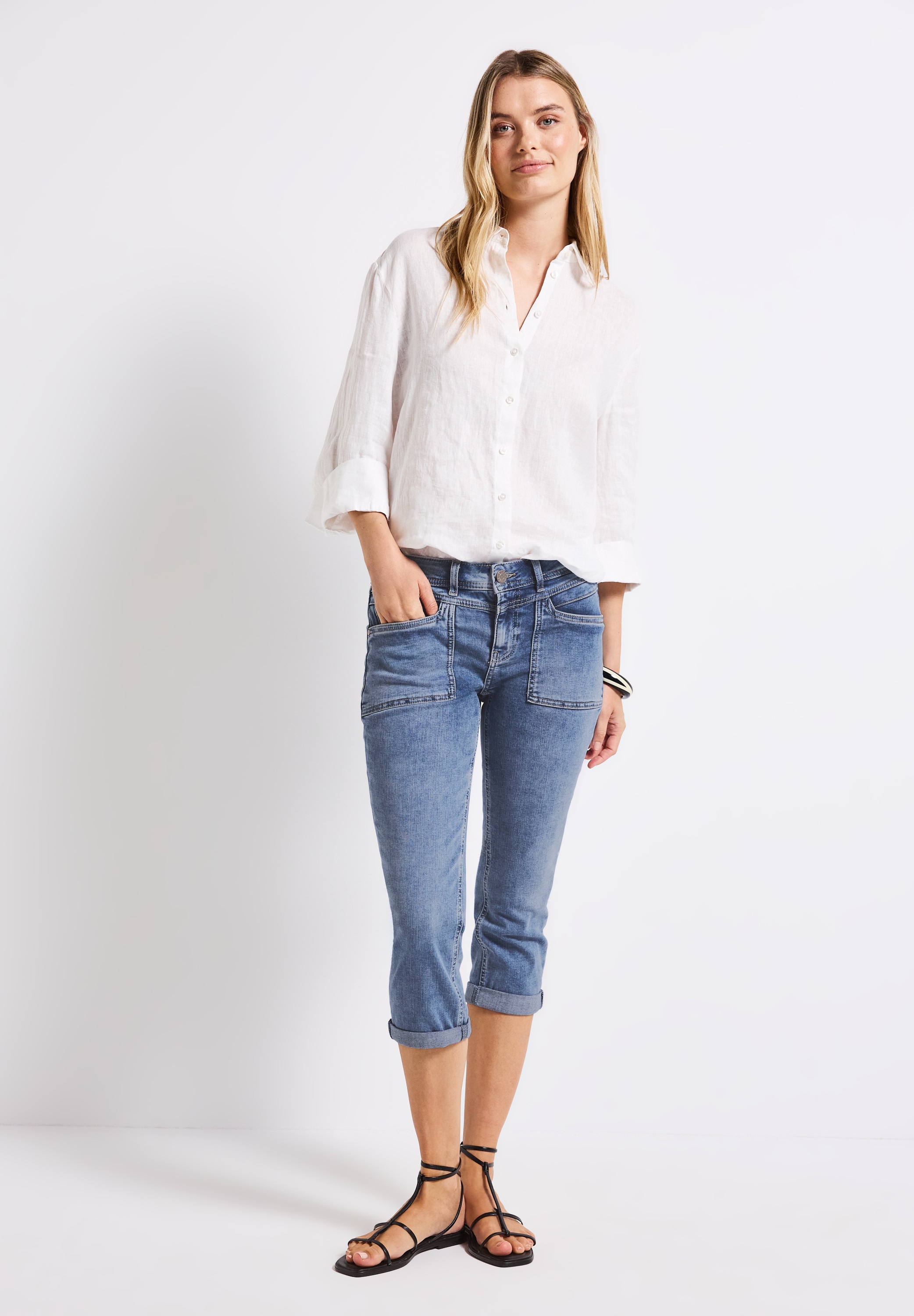 STREET ONE Slim-fit-Jeans, Middle Waist