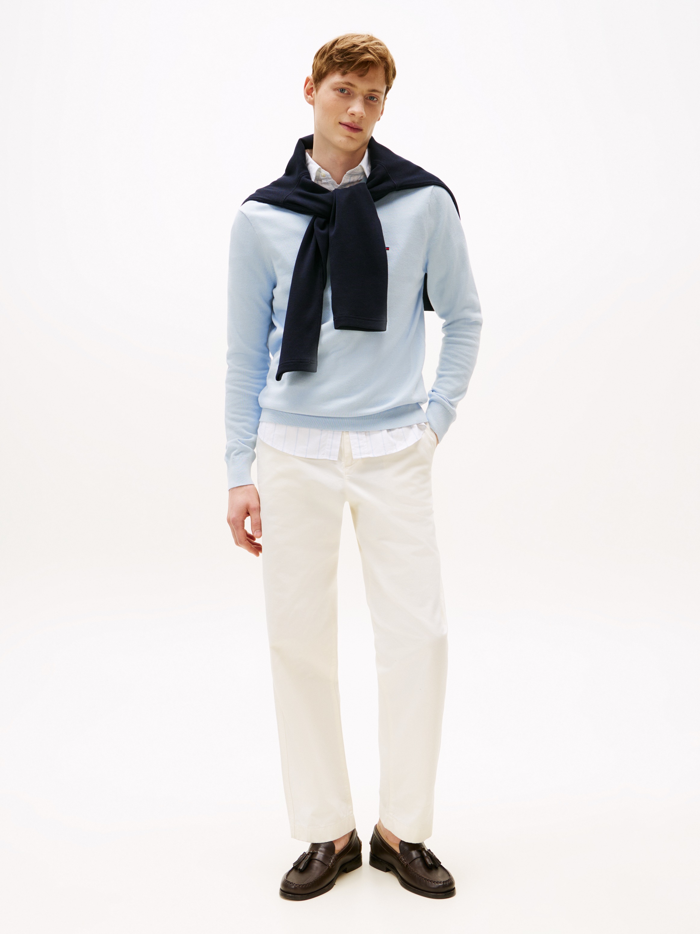 Tommy Hilfiger Rundhalspullover "ESSENTIAL COTTON CREW NECK" Crewneck Regul günstig online kaufen