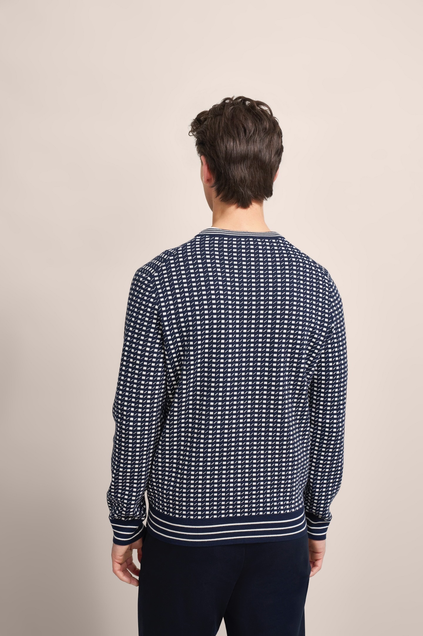 bugatti Strickpullover, mit präsentem Logo-Print