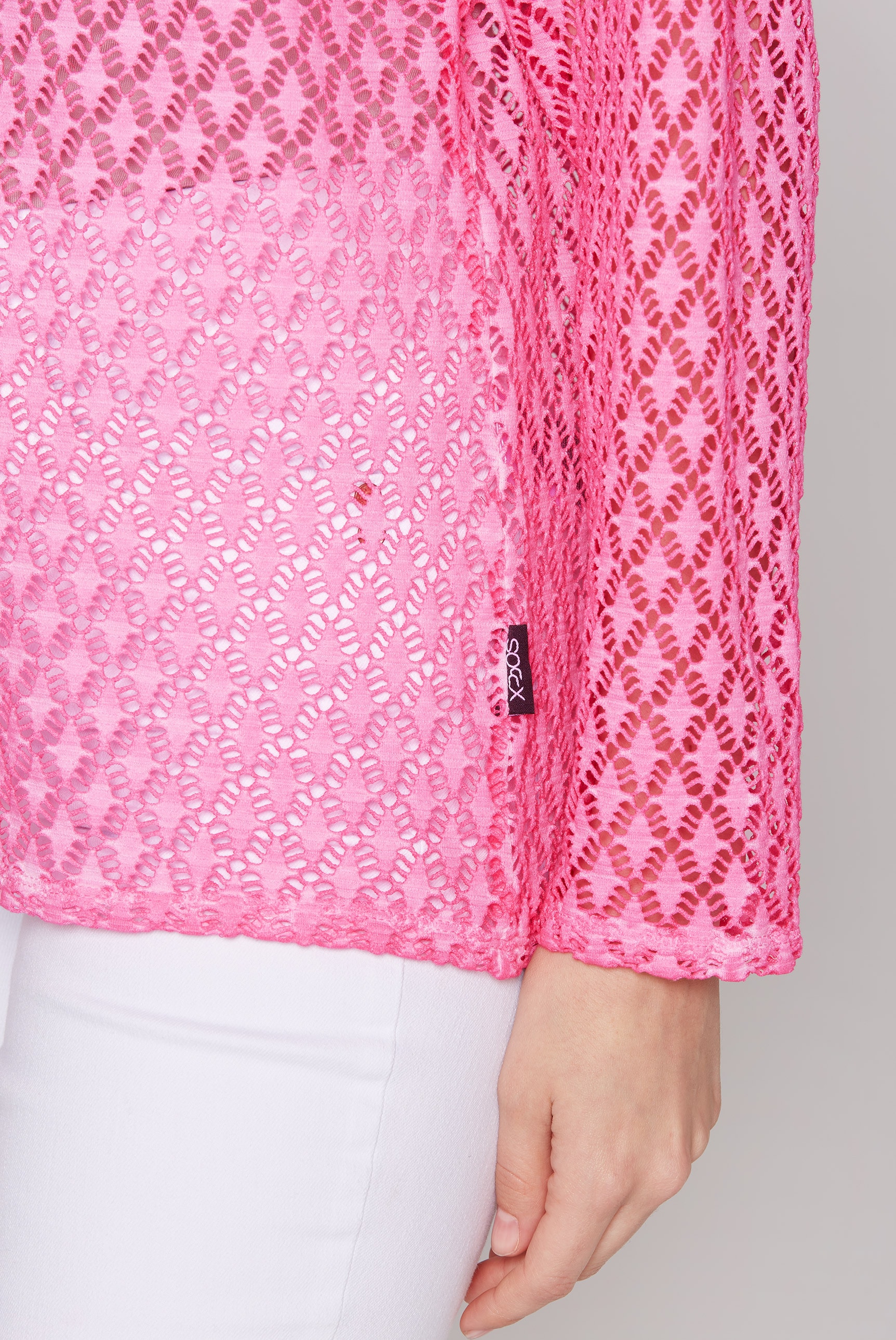 SOCCX Langarmshirt, mit Lochmuster