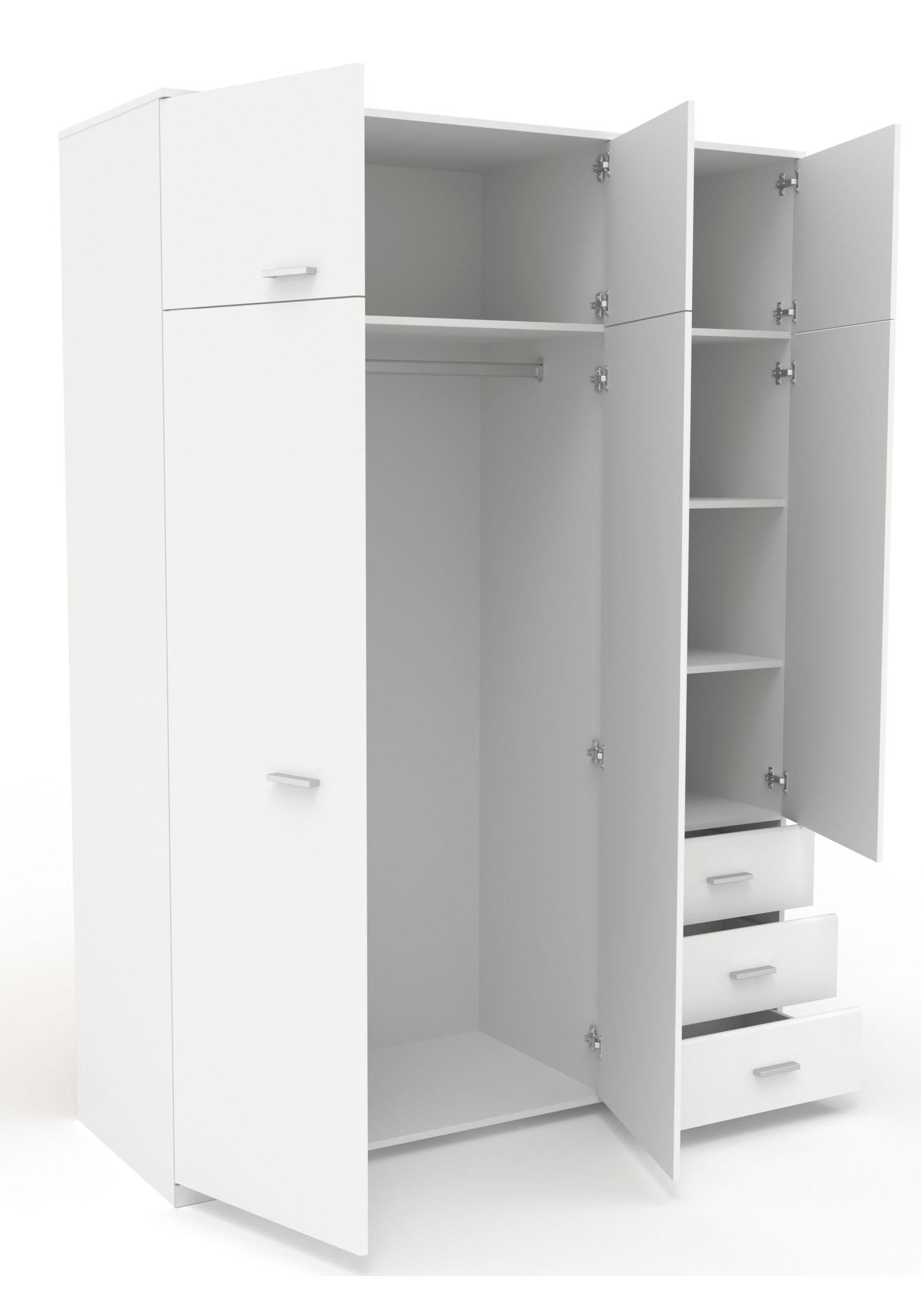 Parisot Jugendzimmer-Set »Galaxy«, (Set, 3 tlg., Kleiderschrank, Bett, Nachttisch)