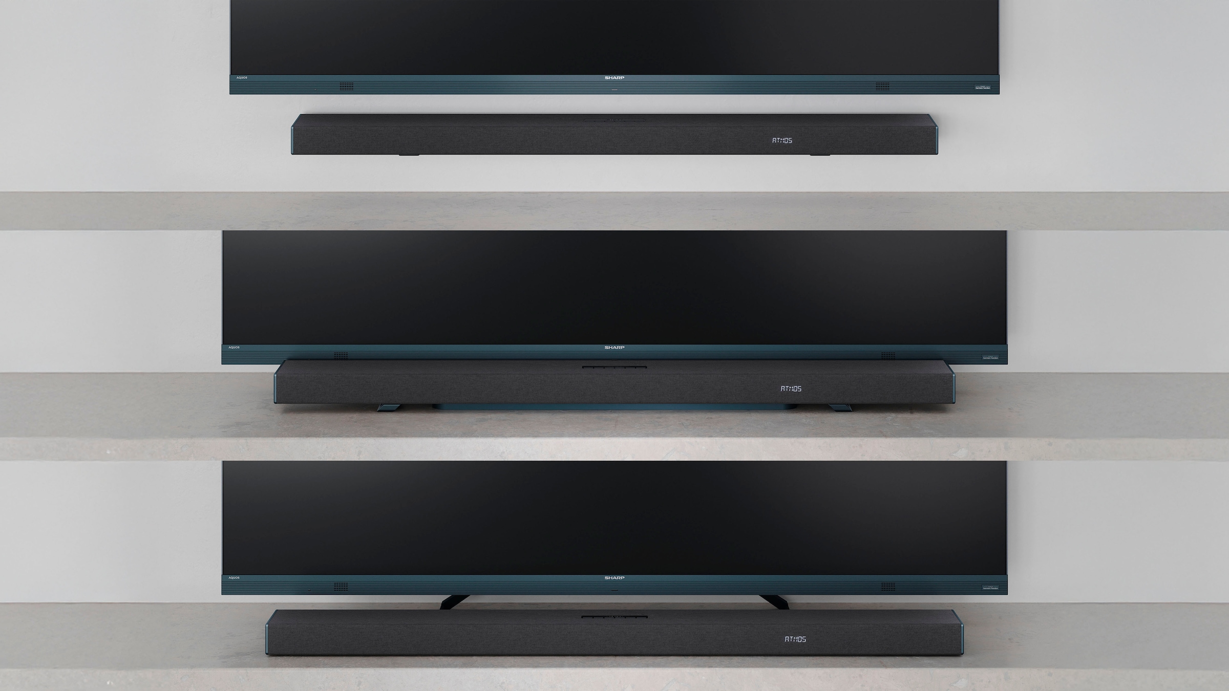 Sharp Soundbar »HT-SBW55121 5.1.2 Dolby Atmos®/DTS:X® mit Drahtlos-Subwoofer«