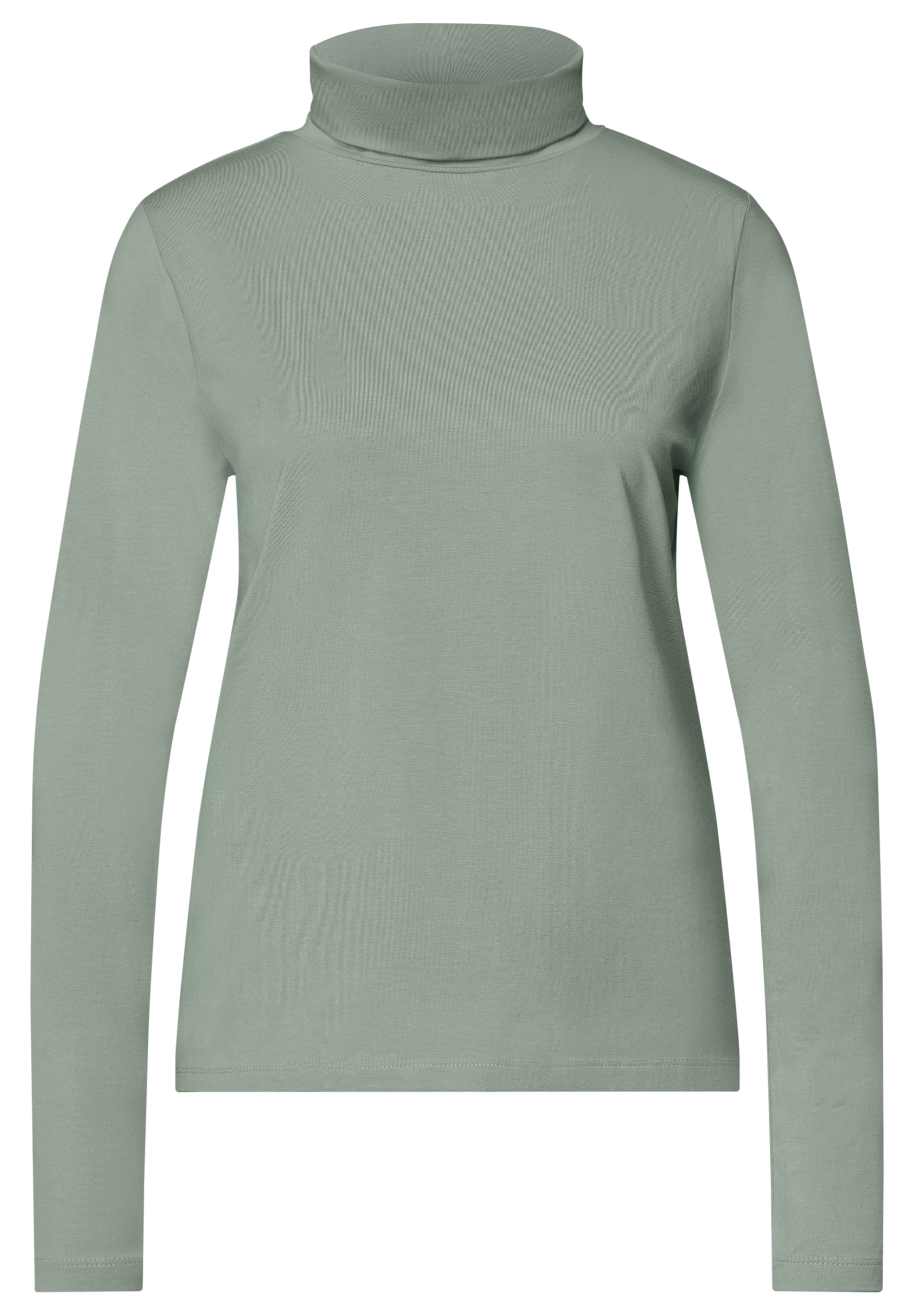 STREET ONE Langarmshirt in Unifarbe