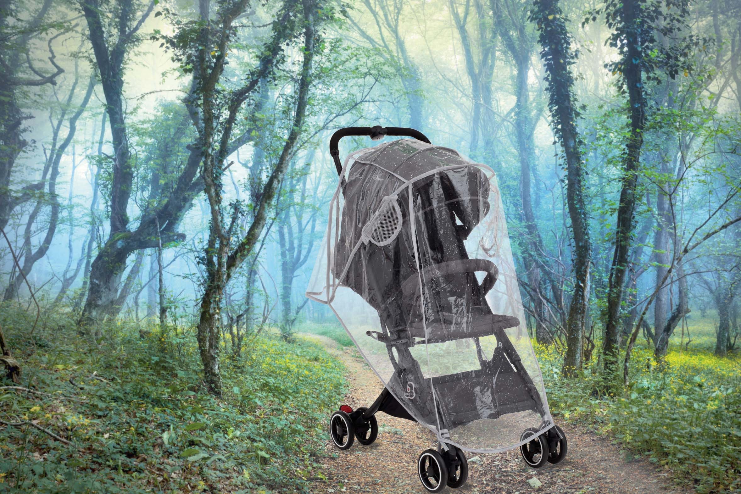 BabyGo Kinderwagen-Regenschutzhülle »Regenschutz«, für Kinderwagen; durchsichtig mit seitlichen Belüftungsöffnungen