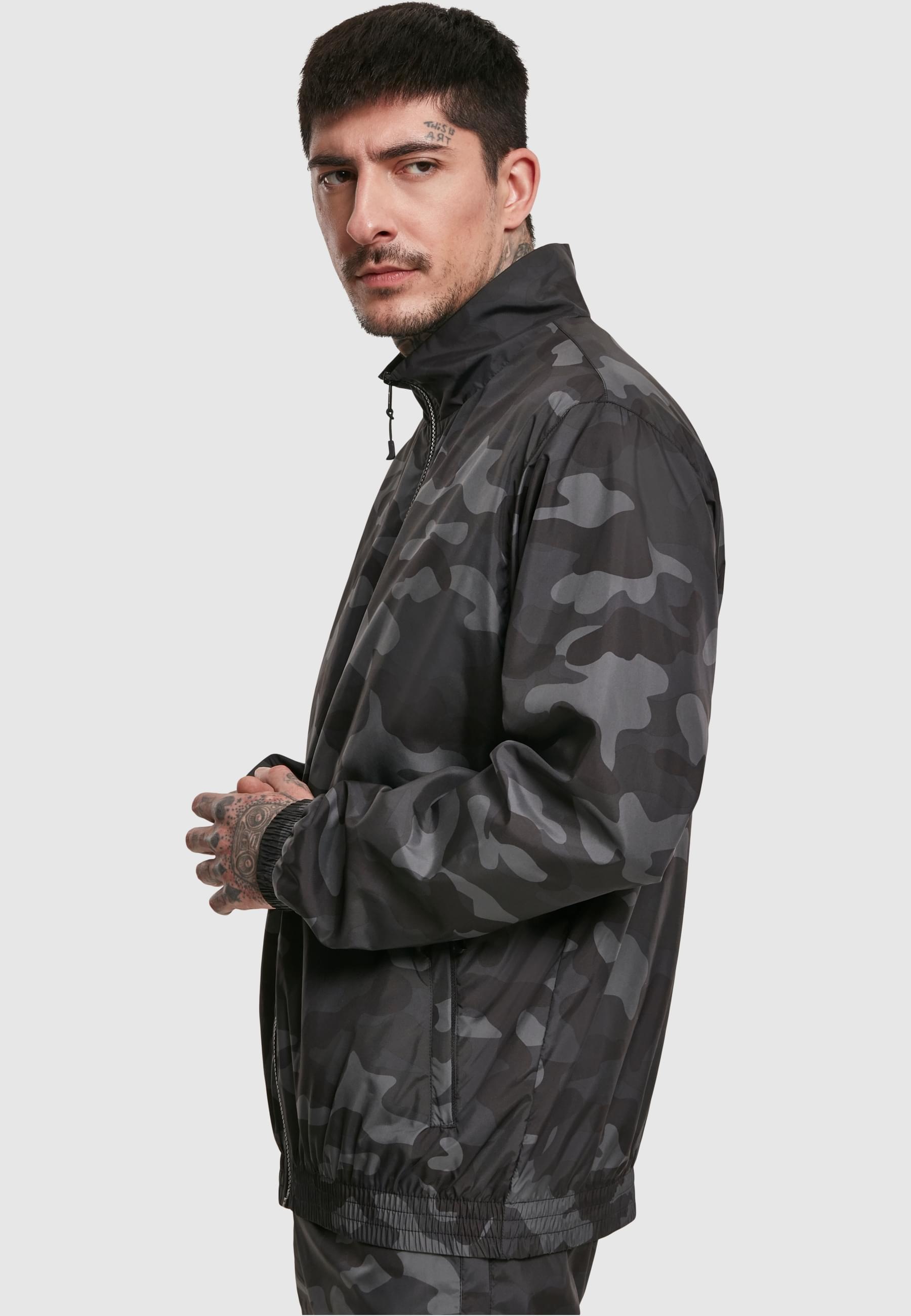 URBAN CLASSICS Anorak »Urban Classics Herren Camo Track Jacket«, (1 St.), ohne Kapuze