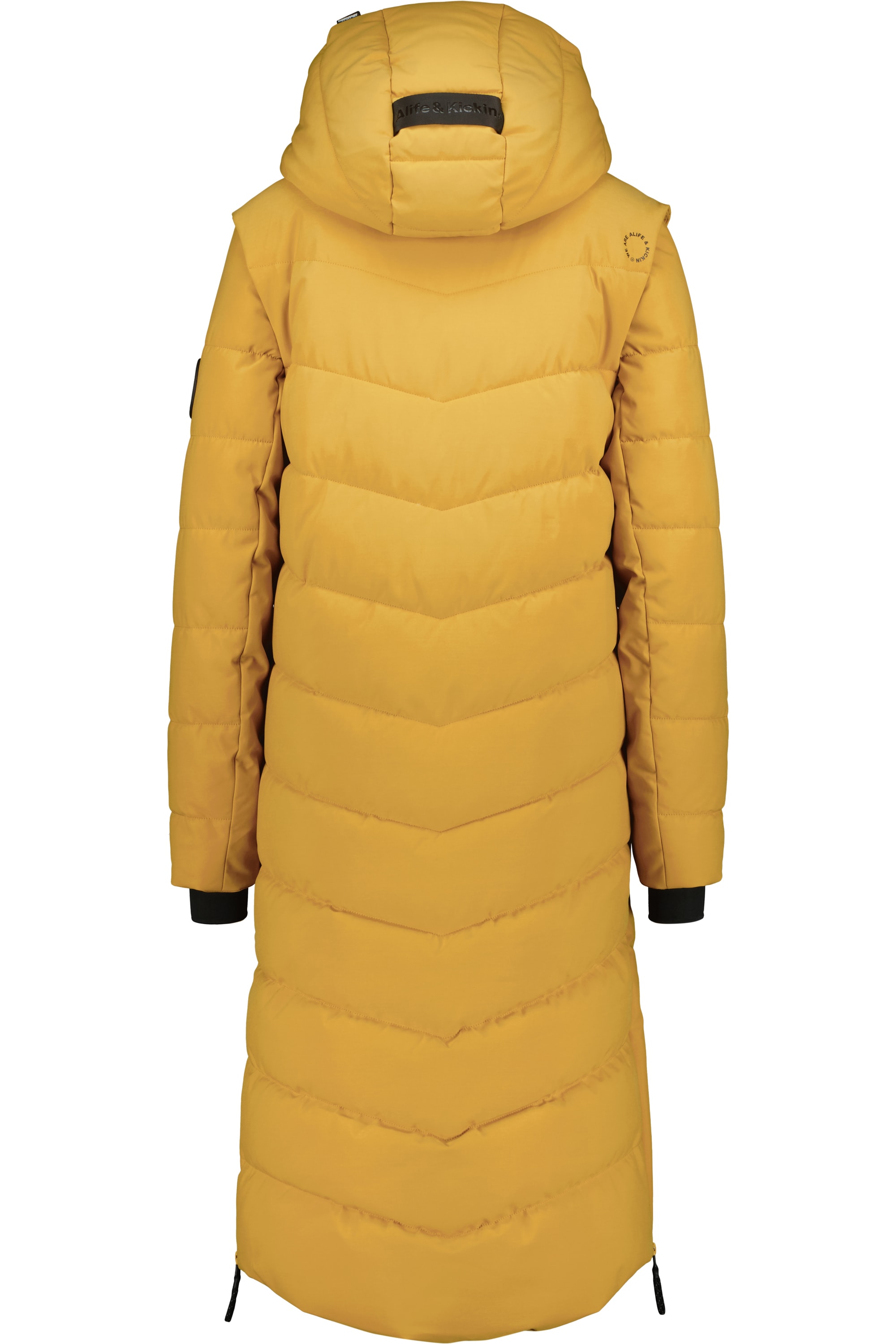 Alife & Kickin Steppjacke »Damen NellyAK A«, mit Kapuze, Mantel & Weste in einem, mit abnehmbaren Ärmeln in schmaler Passform