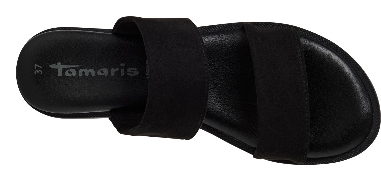 Tamaris Pantolette, Blockabsatz, Sommerschuh, Schlupfschuh, Businesschuh mit Riemchen