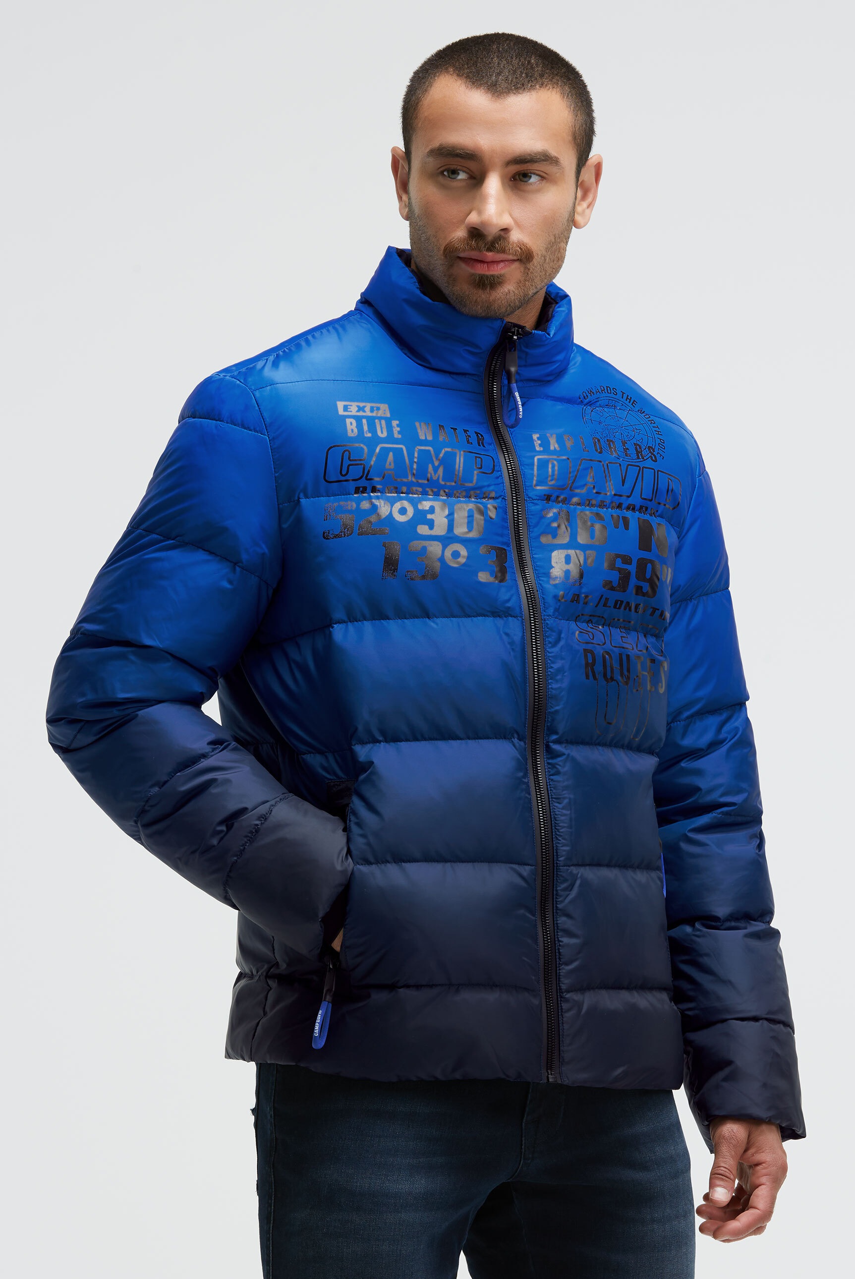 Thumbnail - CAMP DAVID Winterjacke ohne Kapuze mit Windbreaker-Bündchen