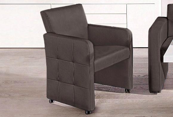 exxpo - sofa fashion Esszimmersessel "Barista, Loungesessel auf Rollen mit günstig online kaufen