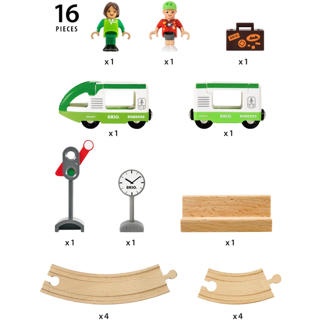 BRIO® Spielzeug-Eisenbahn »BRIO® WORLD, Starter Set Reisezug«