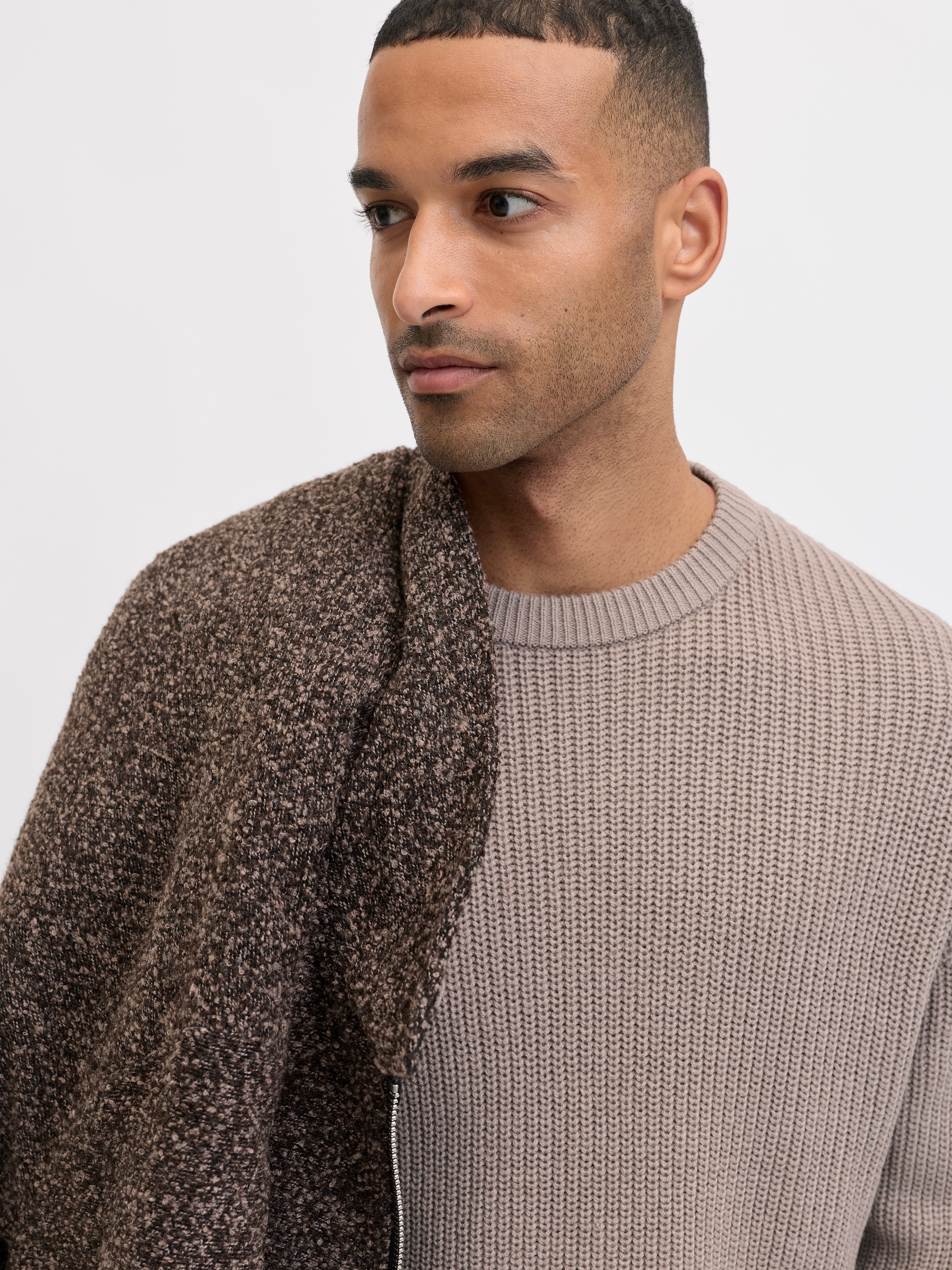 Jack & Jones Rundhalspullover "JJKAITO KNIT CREW NECK BF" günstig online kaufen