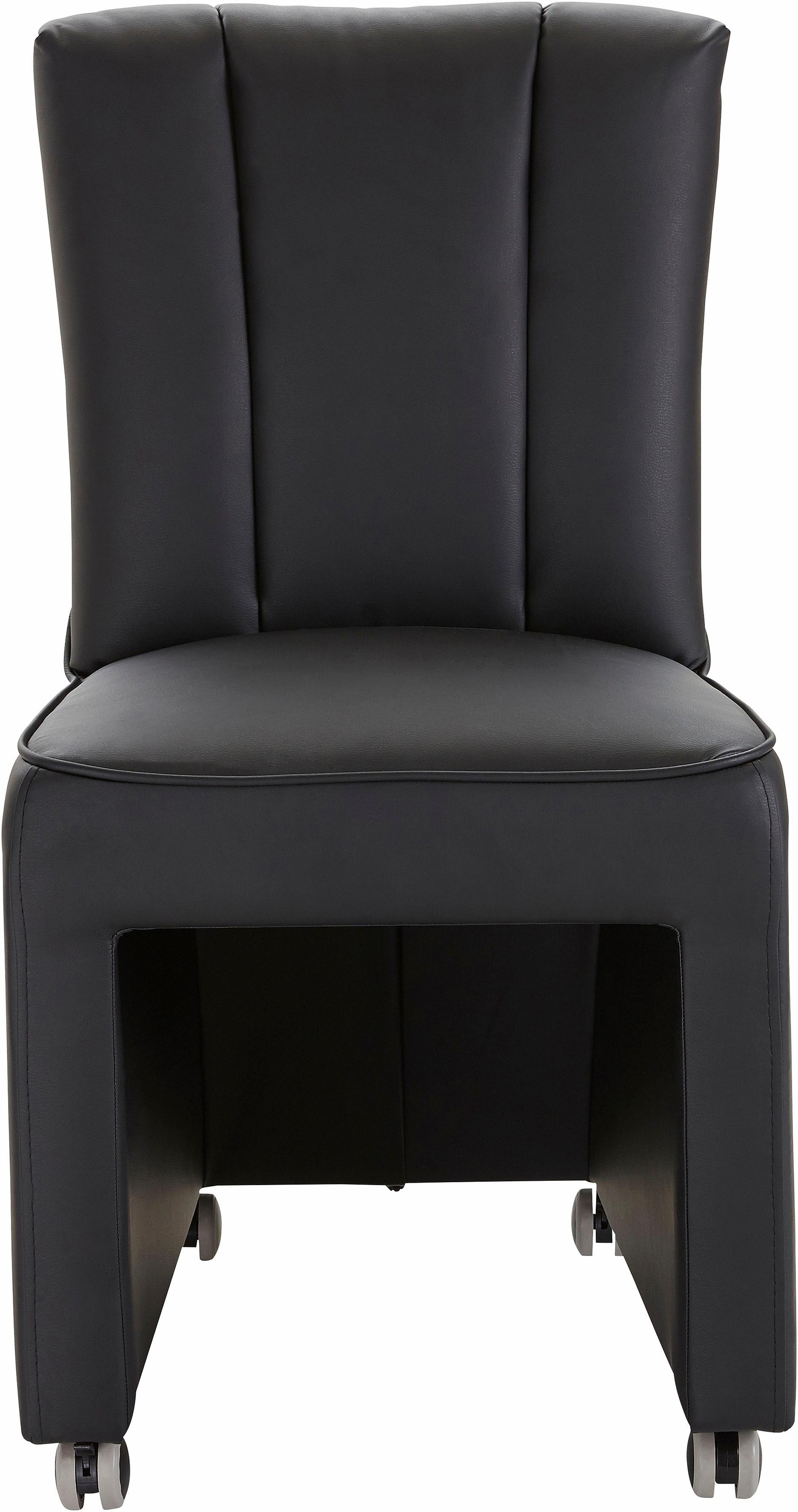 exxpo - sofa fashion Sessel »Costa, Loungesessel, Hochlehnsessel, auf Rollen, Komfortsitzhöhe 53cm«, kompakt und bequem, Breite 52 cm