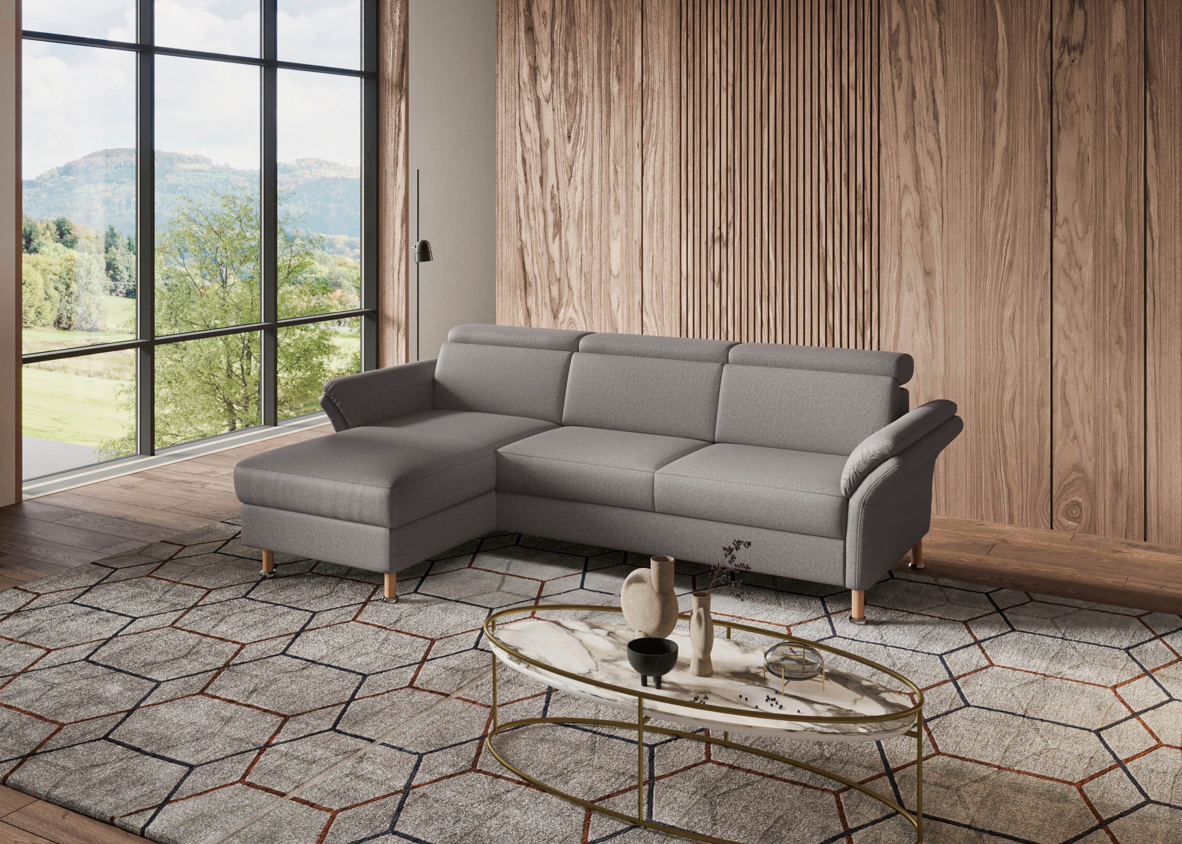 Home affaire "Calypso L-Form" mit motorischen Funktionen im Sofa und Recami günstig online kaufen