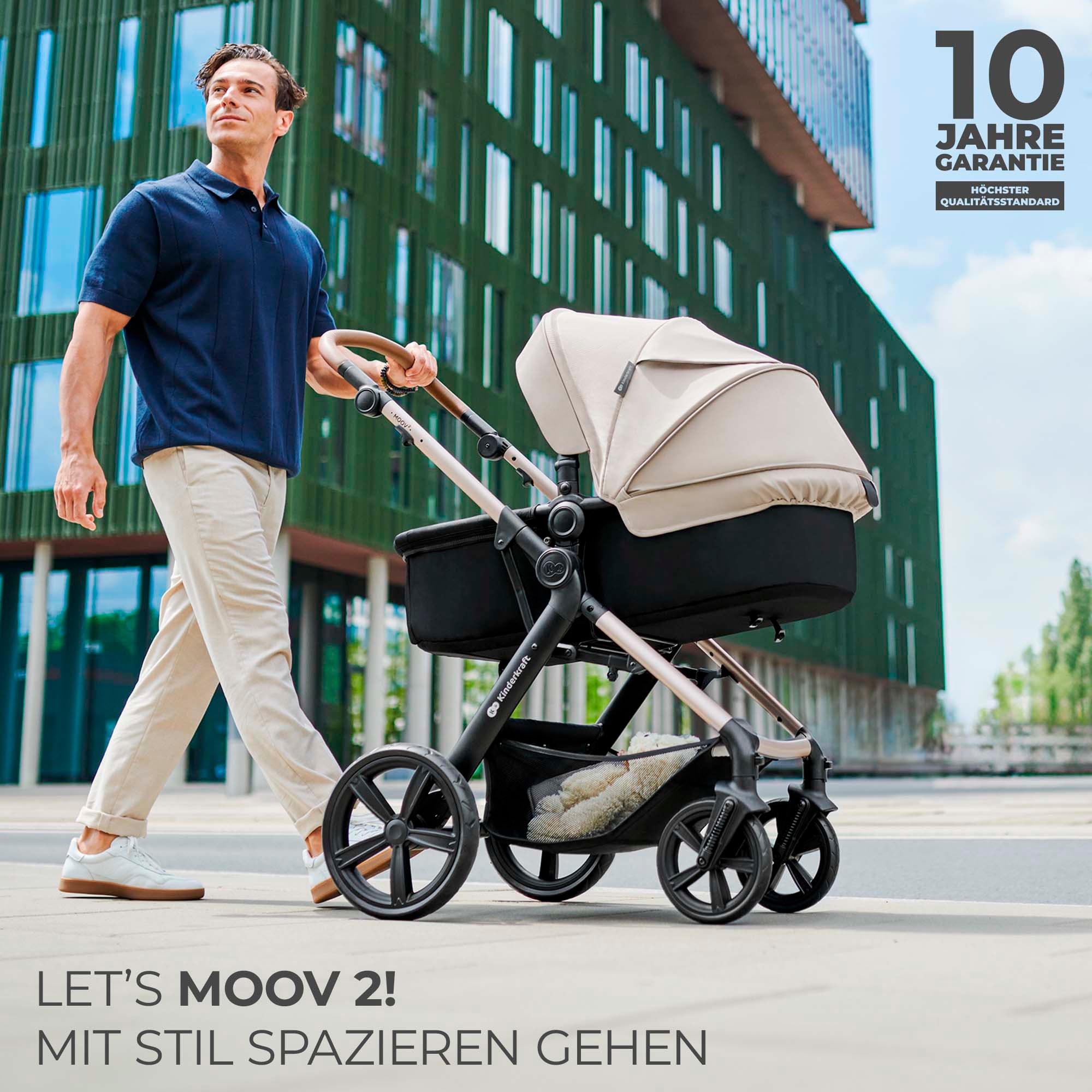 Kinderkraft Kombi-Kinderwagen »MOOV 2 Air 3IN1« 27 kg mit Luftreifen