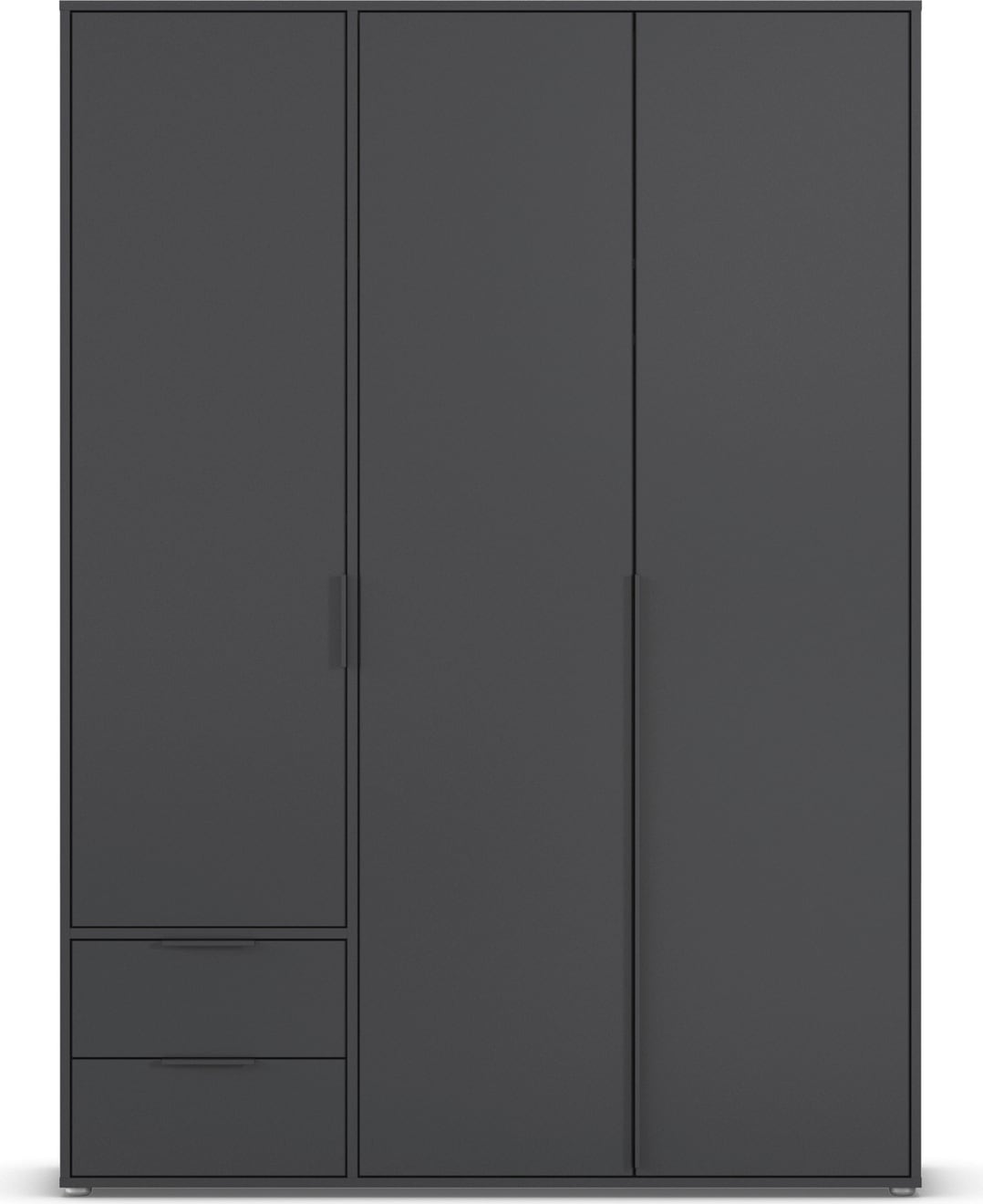 rauch Drehtürenschrank »Kleiderschrank Schrank Garderobe Wäscheschrank NAGATA viel Stauraum« in 3 verschiedenen Ausstattungen BASIC/CLASSIC/PREMIUM,  mit Schubladen sowie Stangengriffen TOPSELLER MADE IN GERMANY