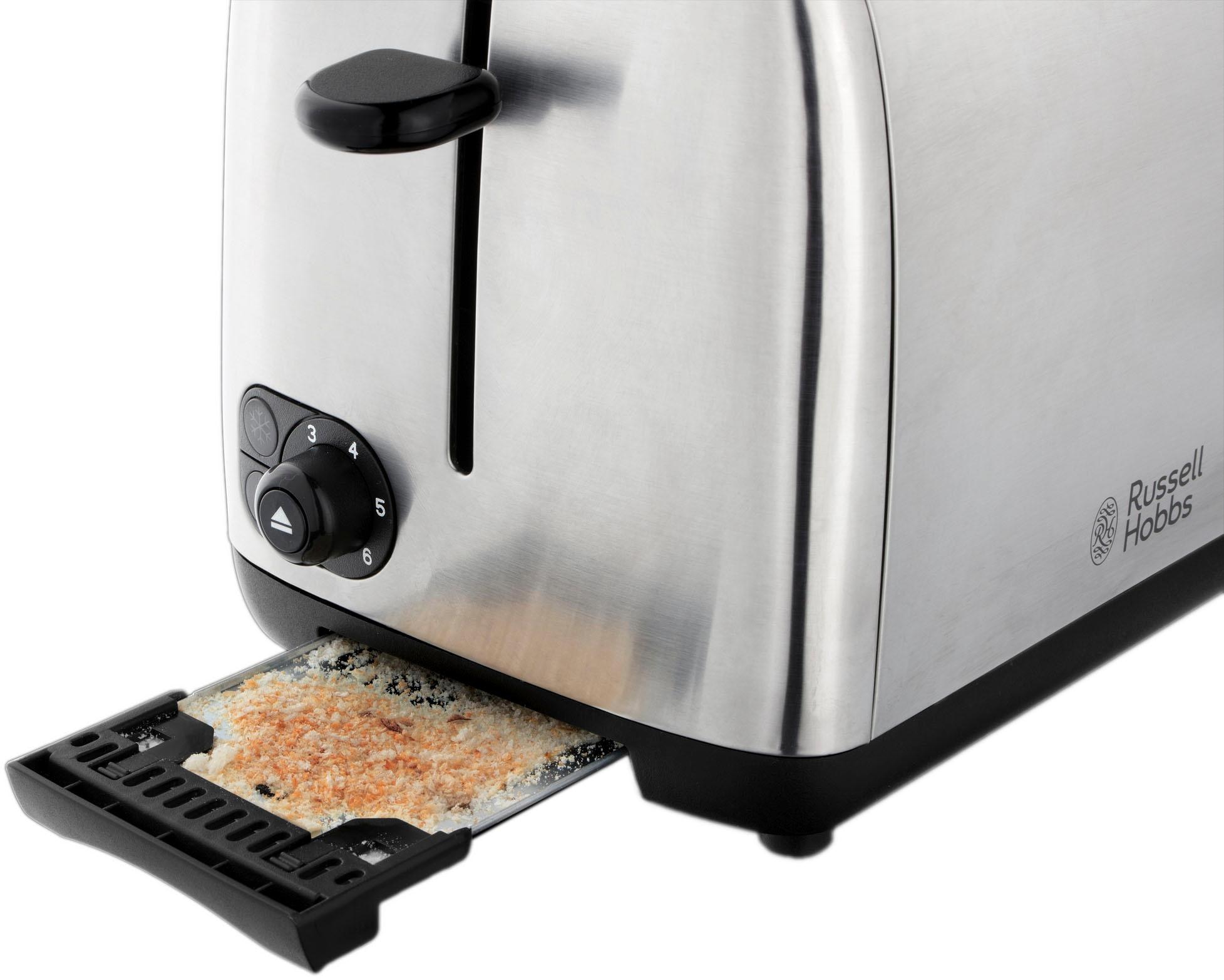 RUSSELL HOBBS Toaster »Adventure 24080-56«, 2 kurze Schlitze, für 2 Scheiben, 850 W, Edelstahl gebürstet