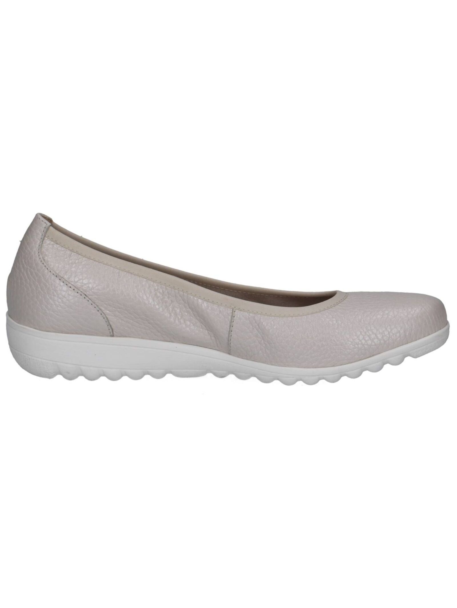 Ballerina CAPRICE "Caprice Ballerinas Leder", Damen, Gr. 38, hellbeige, Leder, Schuhe Ballerina 3