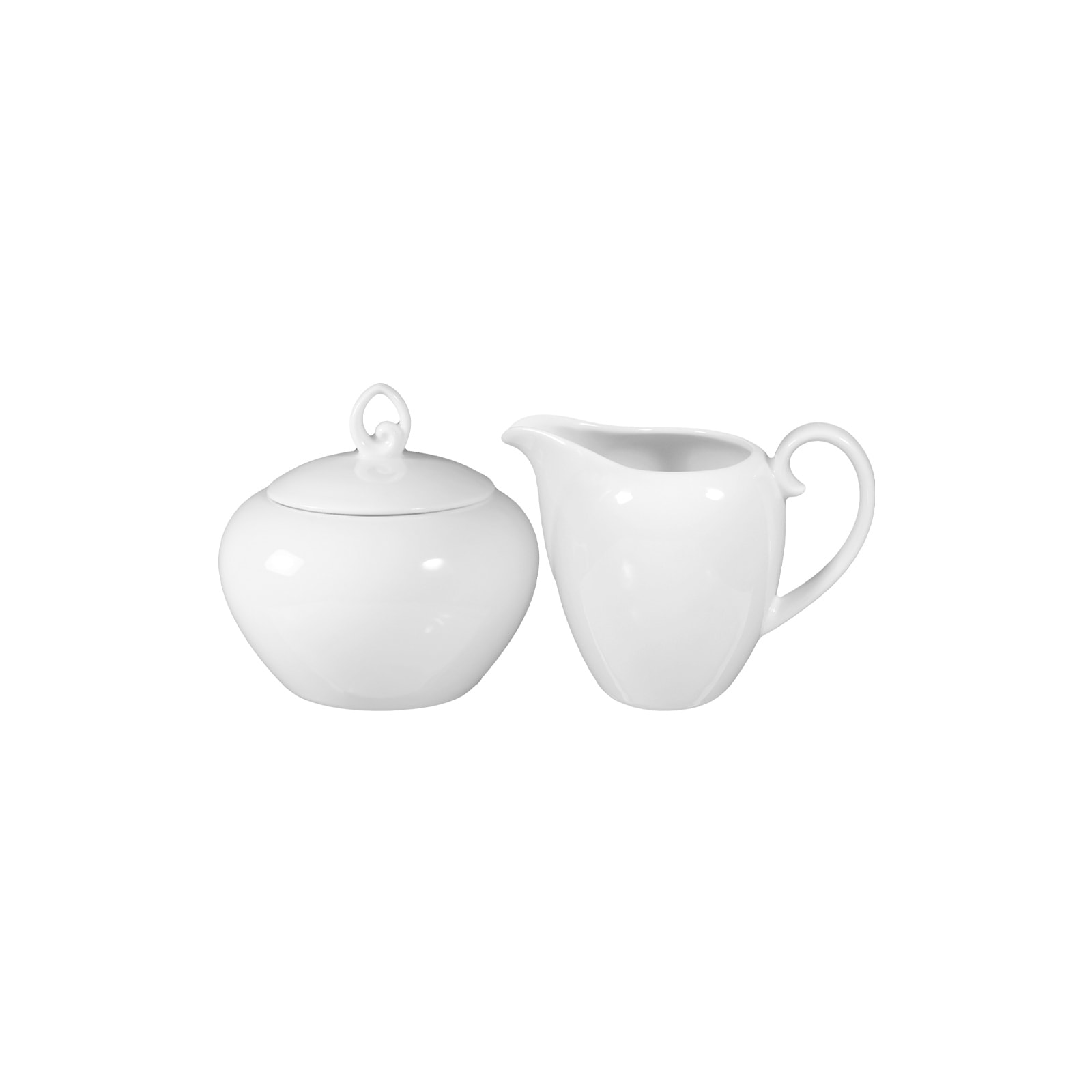 Seltmann Weiden Milch- und Zuckerset "Milch- und Zuckerset Rondo/Liane für 6 Personen 2er Set weiß" Spülmaschinenfest, Mikrowellensicher, Ofenfest