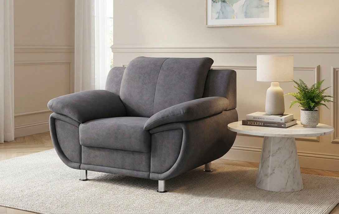 TRENDMANUFAKTUR Sessel "Sessel" Big-Sessel wahlweise mit Federkern, bequem