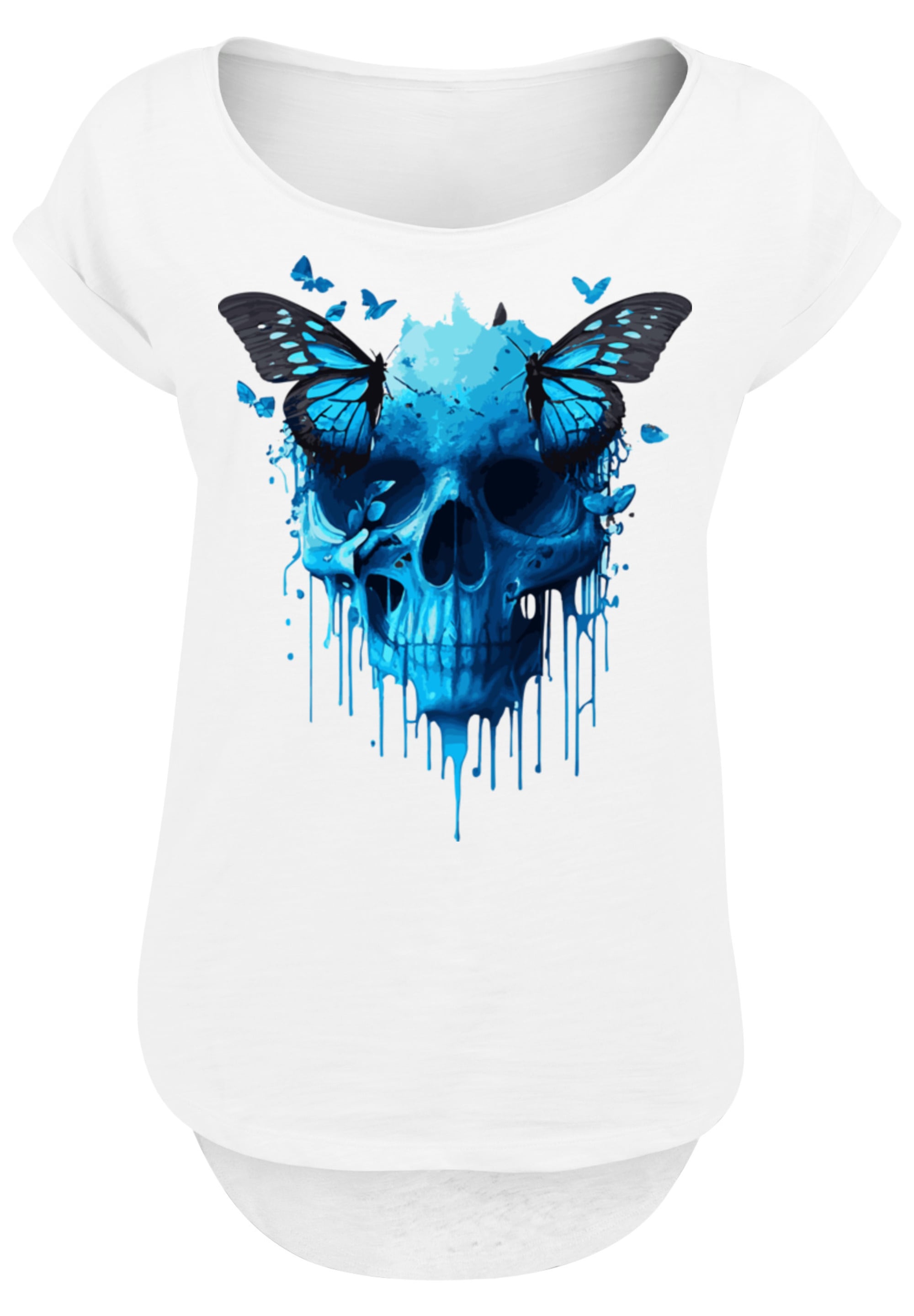 F4NT4STIC T-Shirt "Totenkopf mit Schmetterling", Print günstig online kaufen