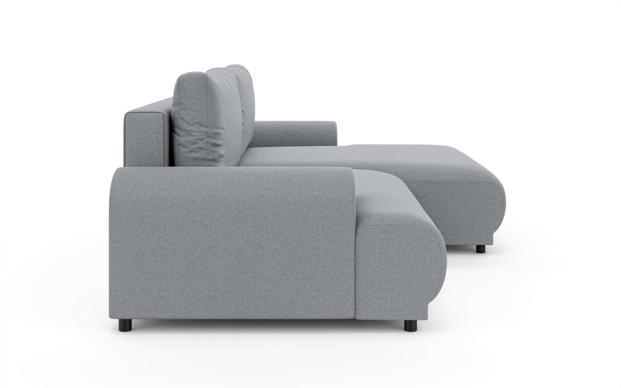 Home affaire Ecksofa »Marsby, mit Bettfunktion und Bettkasten, Maße: B/H/T 242/65/145 cm« L-Form mit Wellenunterfederung, Recamiere links oder rechts bestellbar