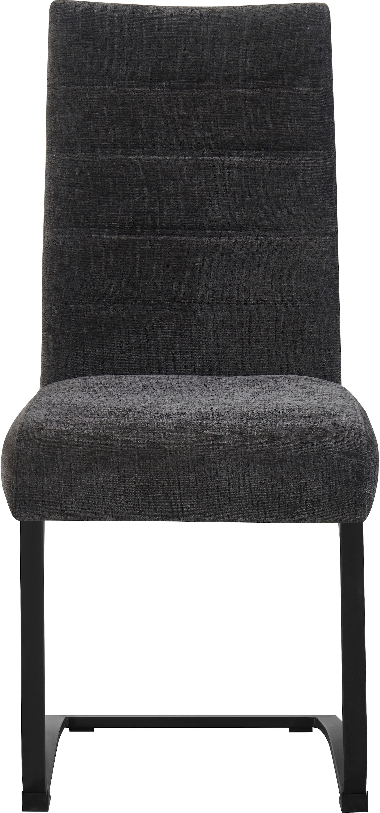 Home affaire Esszimmerstuhl »PICTOU, 2er Set, mit Metallgestell in matt schwarz« (Set) 2 Stk.in verschiedenen Farben, Belsatbarkeit pro Stuhl 120 kg, mit Armlehne