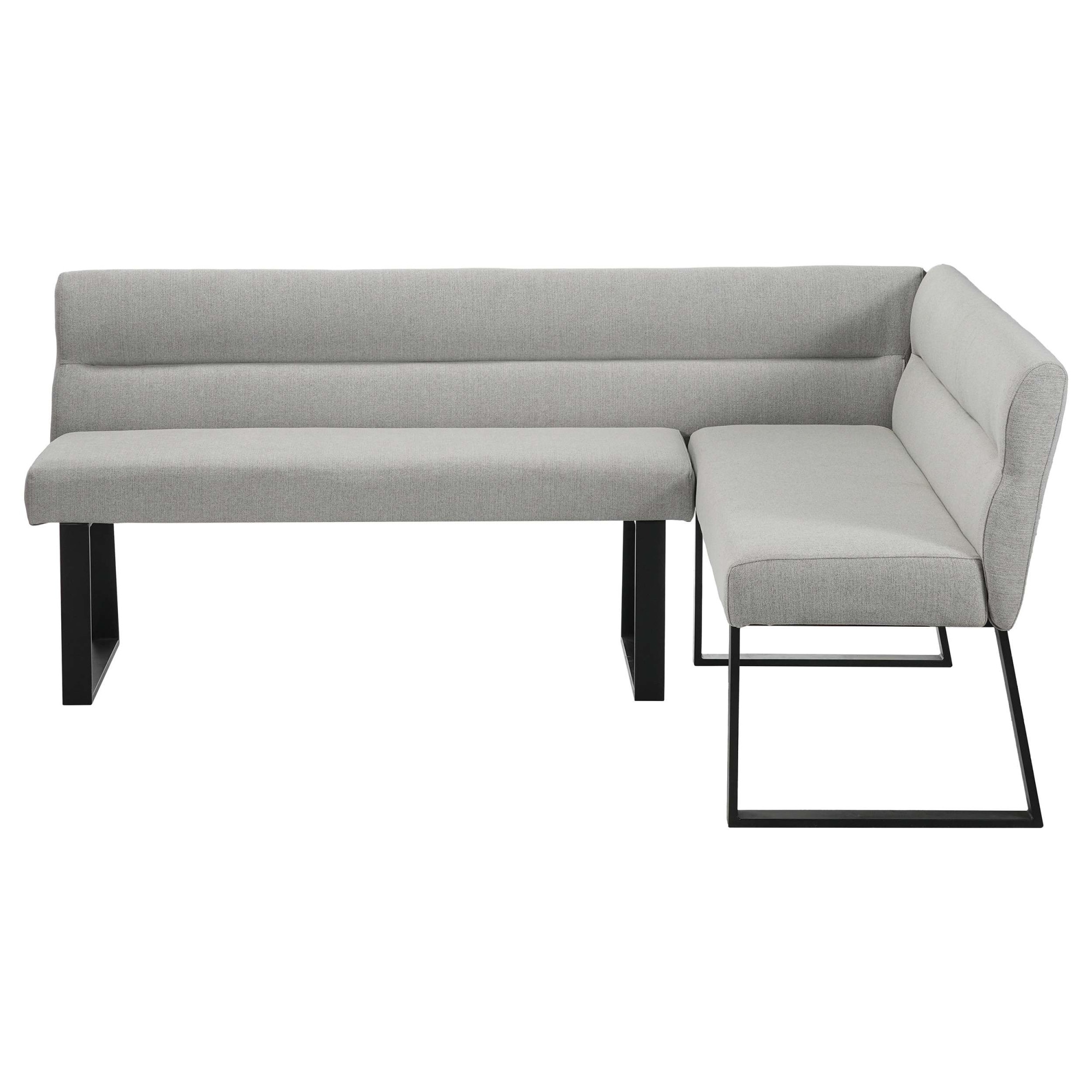 OTTO home Essbank »Ivanna« schwarzes Metallgestell, Webstoff Bezug, Breite 193/152