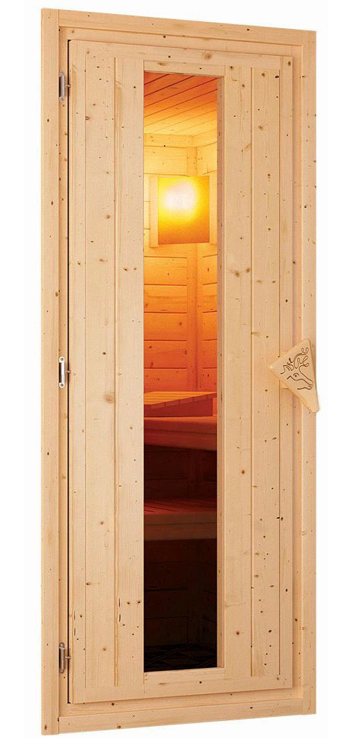 Karibu Sauna »Sodin« Set,  Ofen 9 KW externe Strg easy