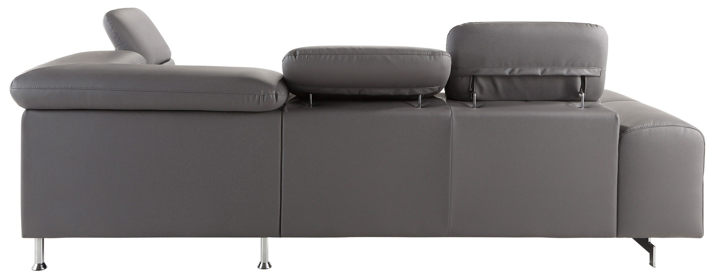 COTTA Polstergarnitur »Chef L-Form«, (Set), Set bestehend aus: Ecksofa mit Kopfteilverstellung & Hocker