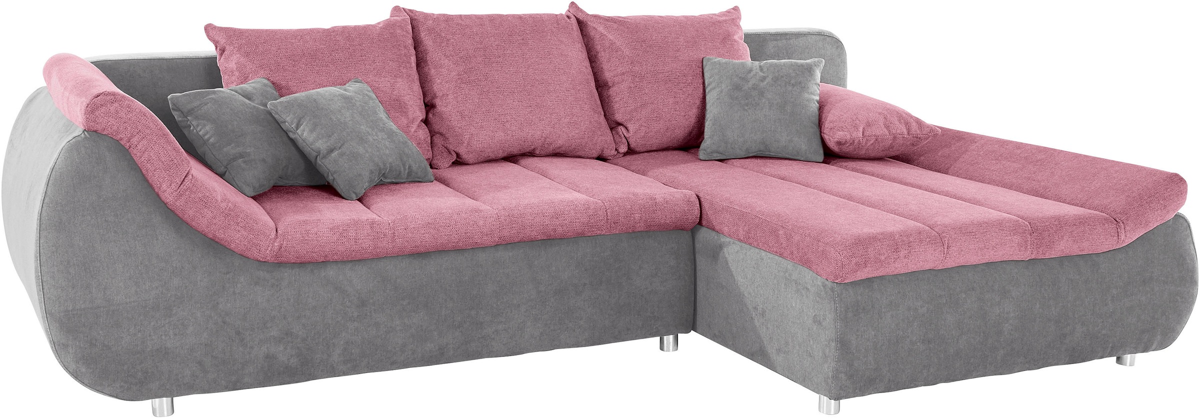 Thumbnail - INOSIGN Ecksofa "Imola, elegant und modern, aktuelle Steppung im Sitz, bequem, L-Form", frei im Raum stellbar, wahlweise...