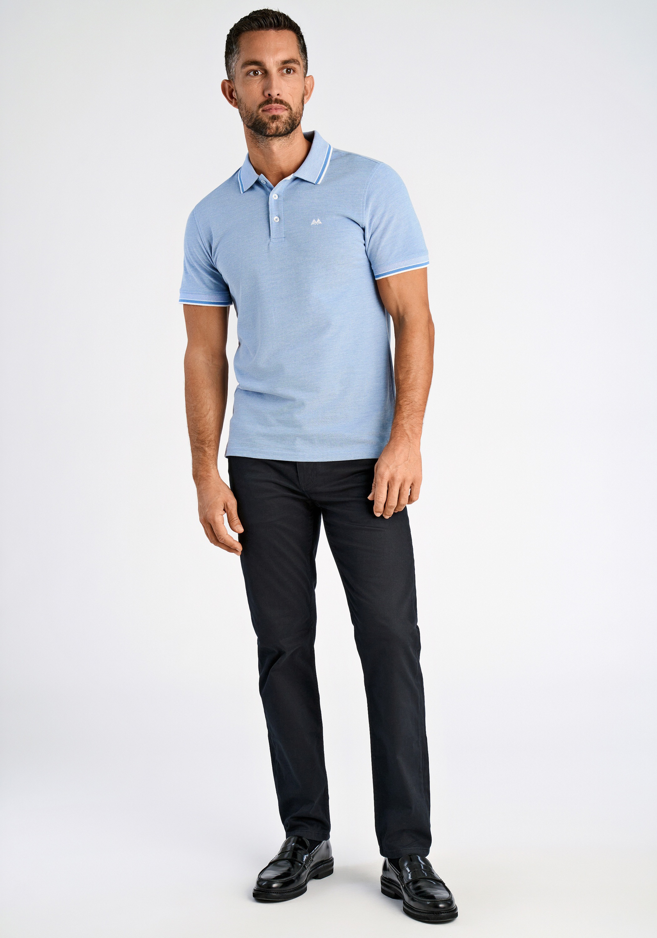 Lindbergh Poloshirt Relaxed Fit Light Blue XXL 5