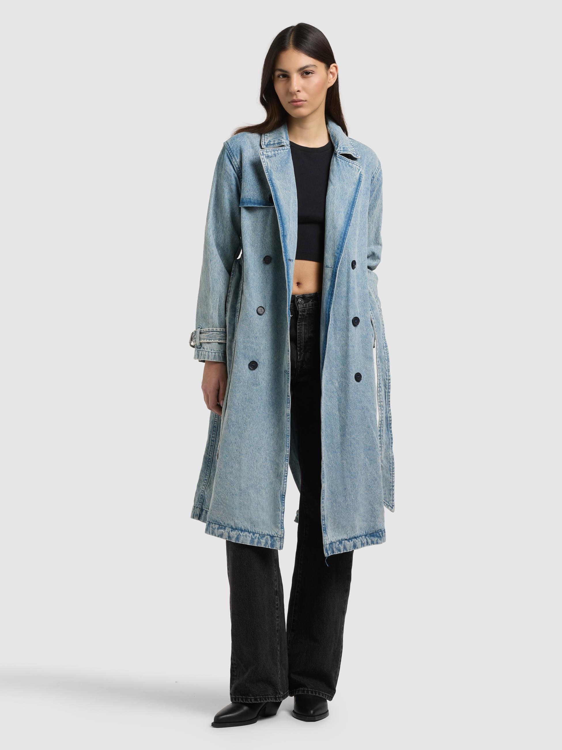 khujo Langmantel »Hera« Trenchcoat aus Jeans