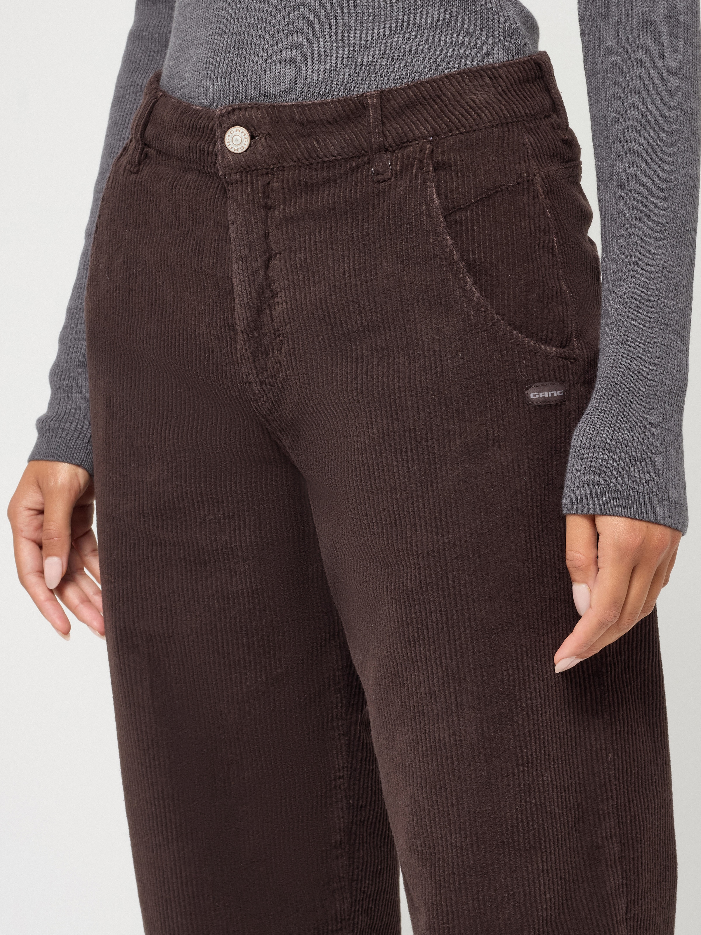 GANG Cordhose »94VIA«  im Balloon Fit, hohe Taille