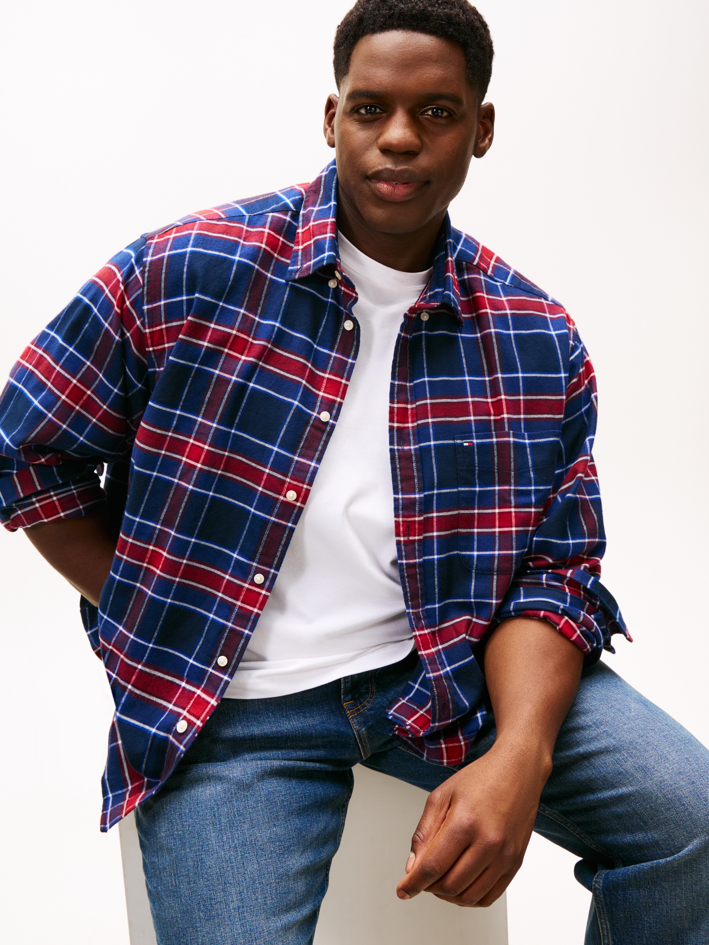 Tommy Hilfiger Big & Tall Flanellhemd »FLANNEL TARTAN CHECK«, Große Größen