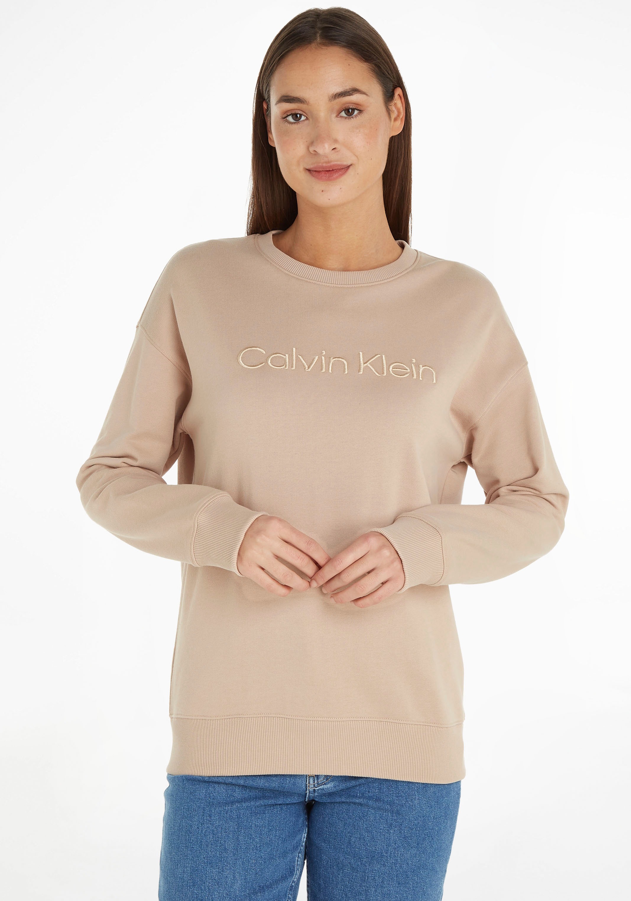 Calvin Klein Sportinio stiliaus megztinis su Rundha...