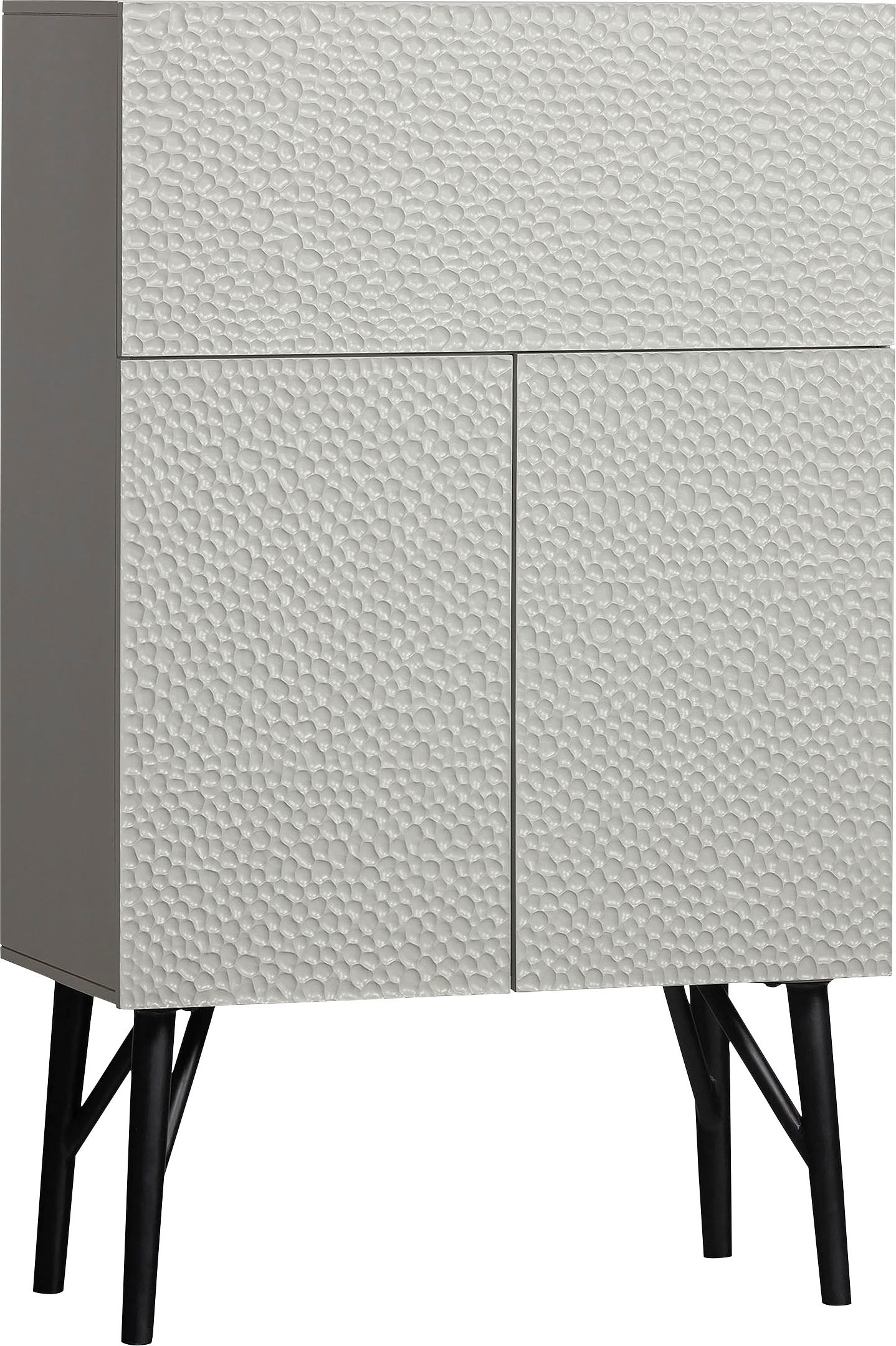 WOOOD Barschrank »Carve«, mit grafischen Muster, Breite 90 cm