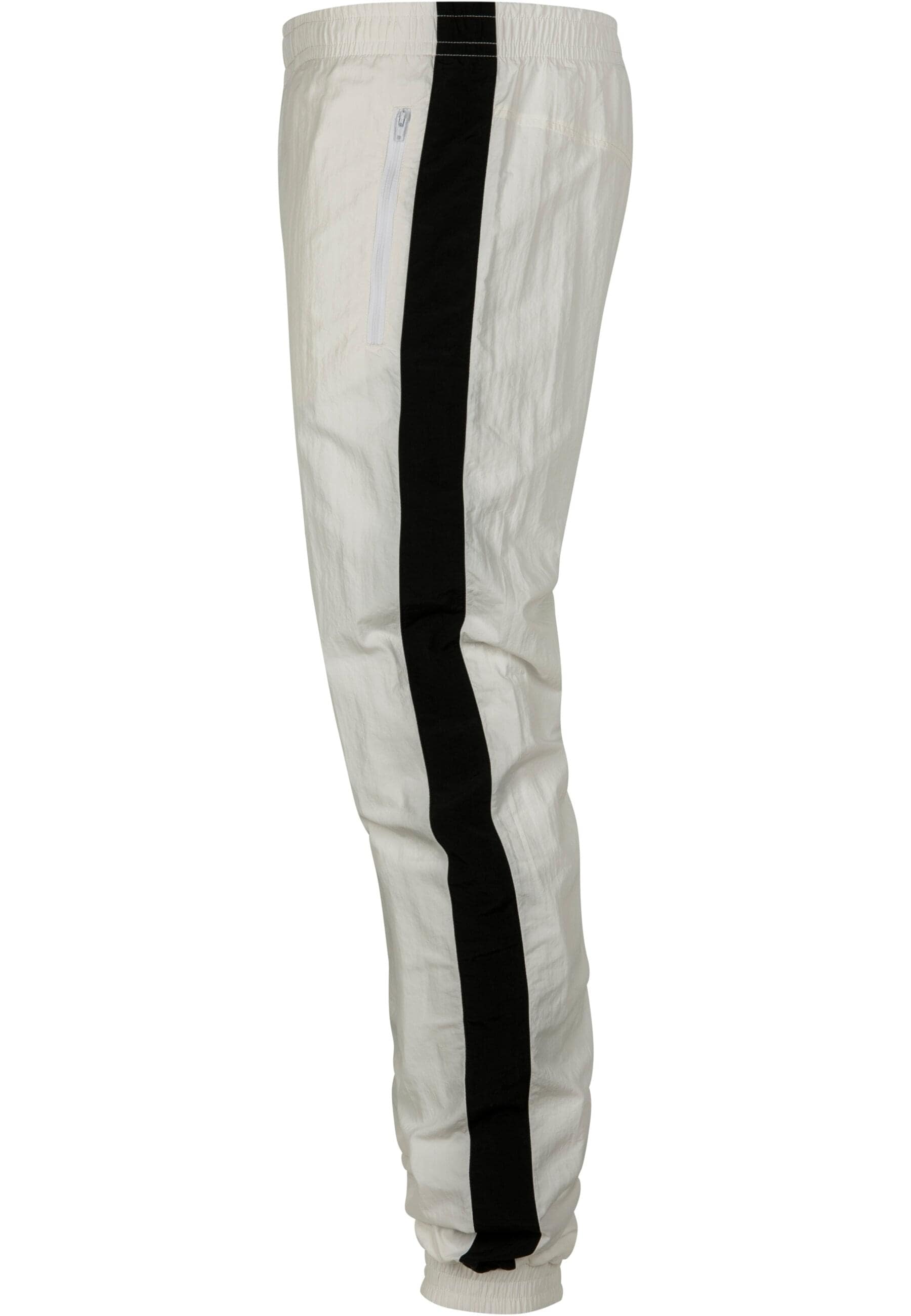 URBAN CLASSICS Stoffhose »Urban Classics Herren Side Striped Crinkle Track Pants«, (1 tlg.)