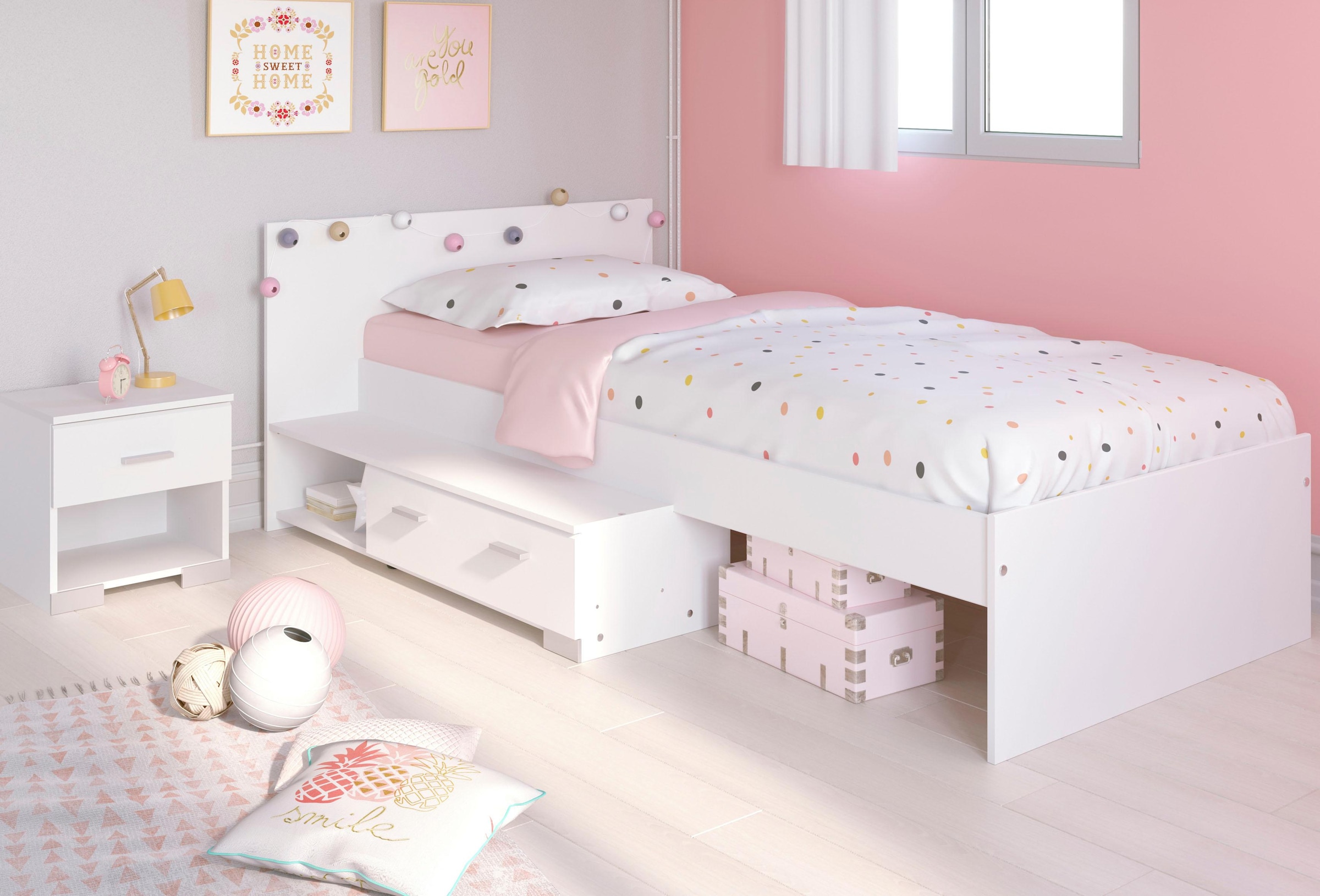 Parisot Jugendzimmer-Set »Galaxy«, (Set, 2 St., Bett und Nachttisch) | BAUR