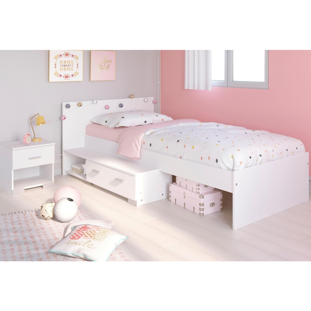 Parisot Jugendzimmer-Set »Galaxy«, (Set, 2 St., Bett und Nachttisch)