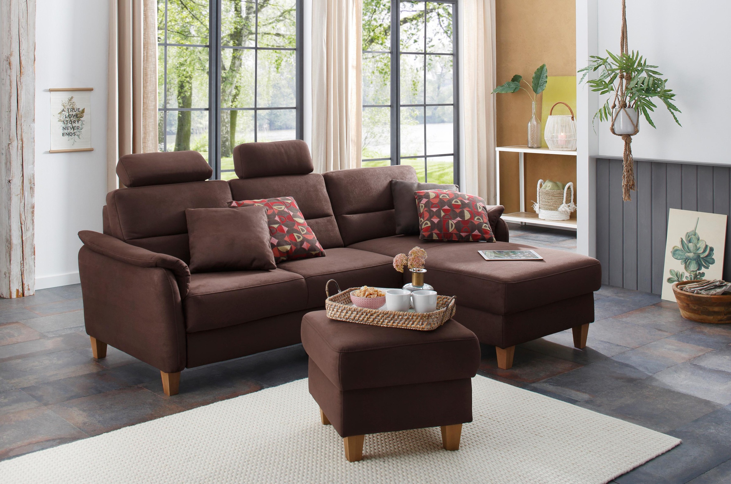 Thumbnail - Home affaire Sofakissen "Palmera, B: 45 cm" Set: 2 Stück, passend zur Serie