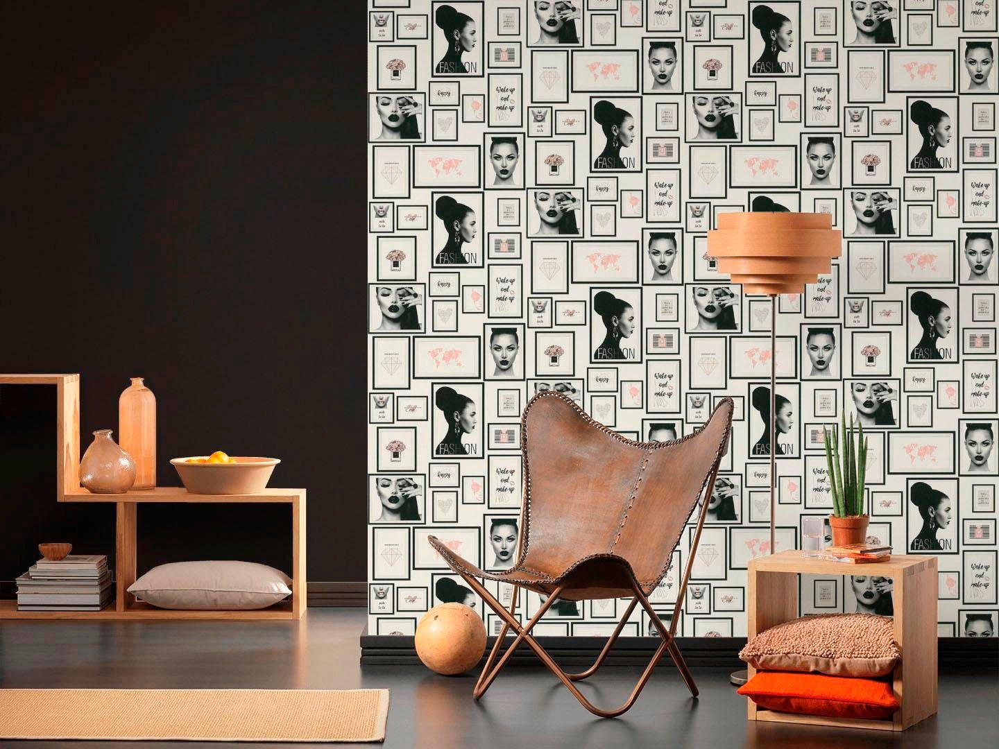 living walls Vliestapete »Metropolitan Stories Lola Paris«, uni-einfarbig-unifarben, Uni Tapete einfarbig Tapeten Wohnzimmer Schlafzimmer Küche modern Büro