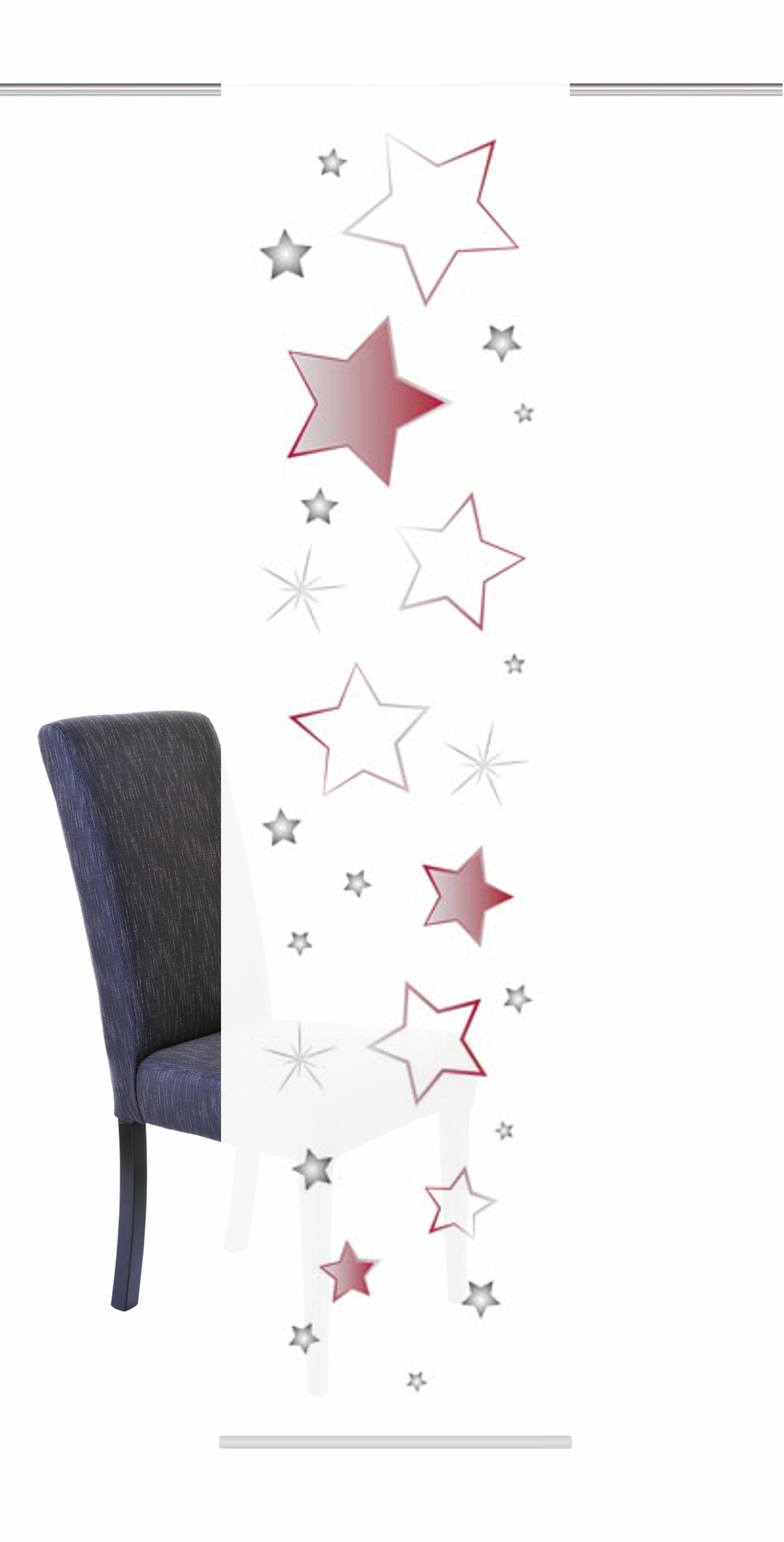 »STARS«, bestellen (1 BAUR 245x60, inkl. WOHNIDEEN St.), HxB: Befestigungszubehör HOME | Schiebegardine